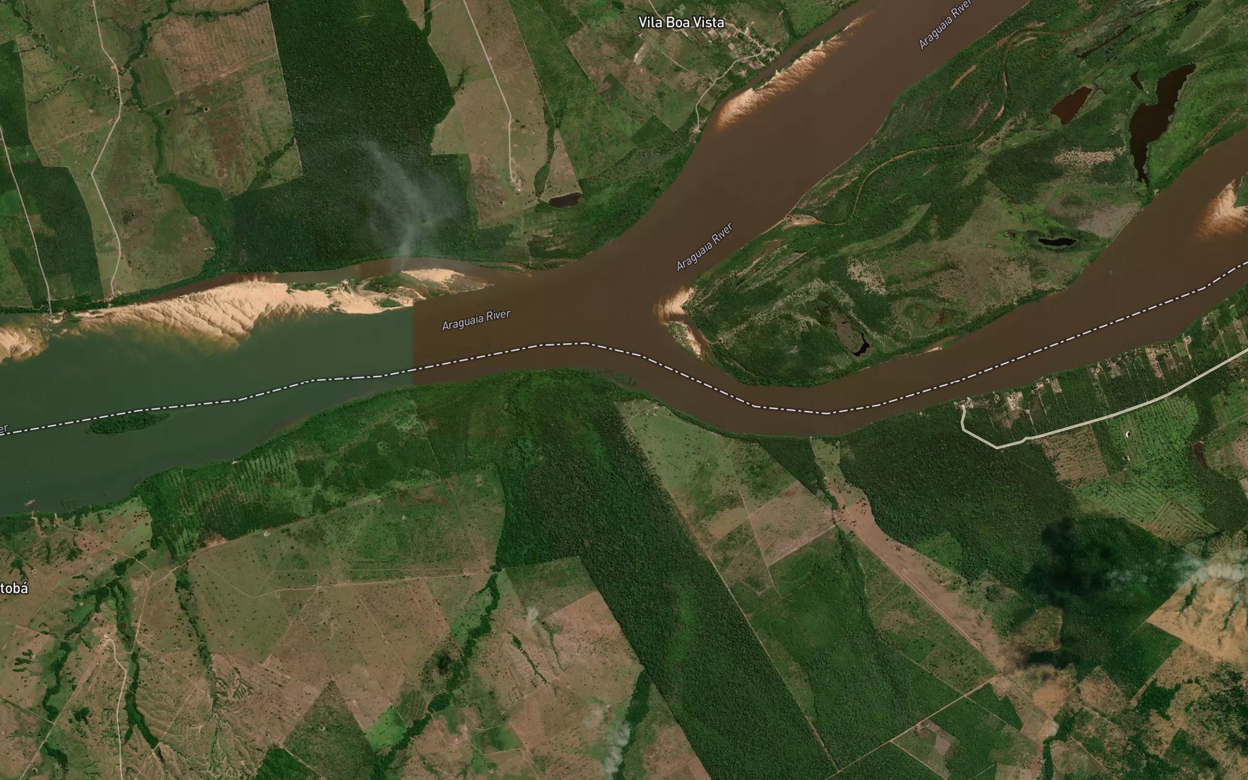 Satellite map of the Corrego Maitaca