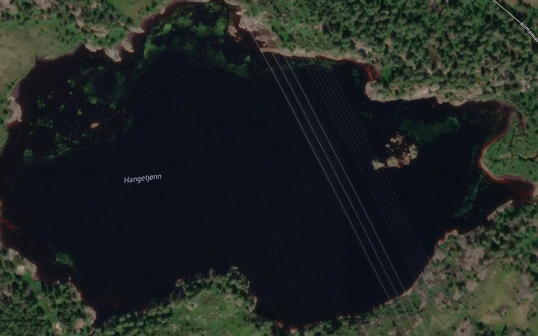 Satellite map of the Hangetjorn