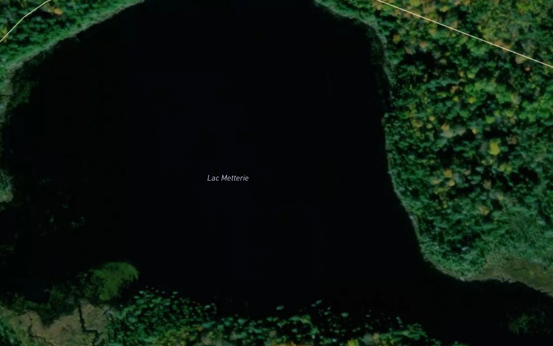Satellite map of the Lac Metterie