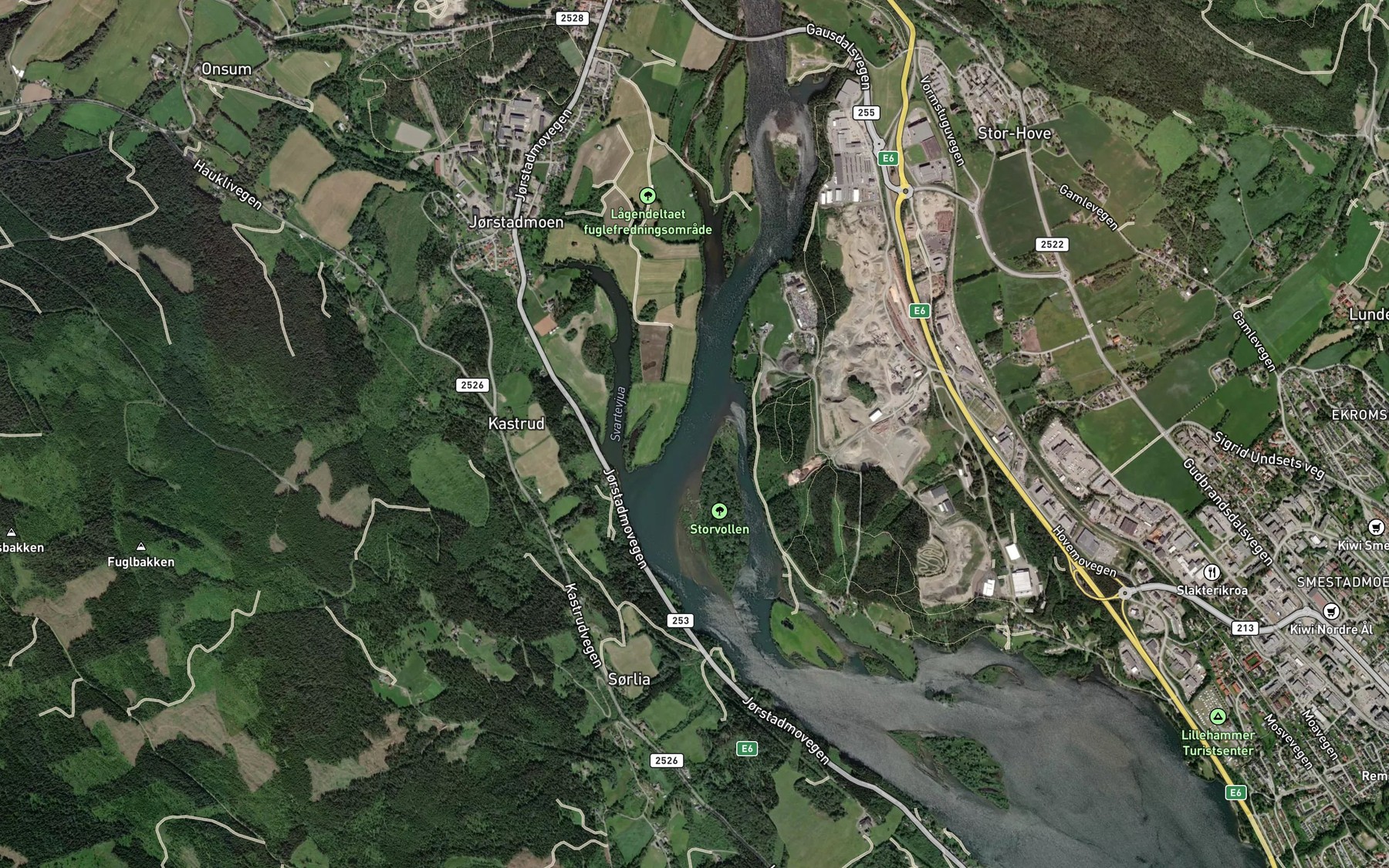Satellite map of the Lagen