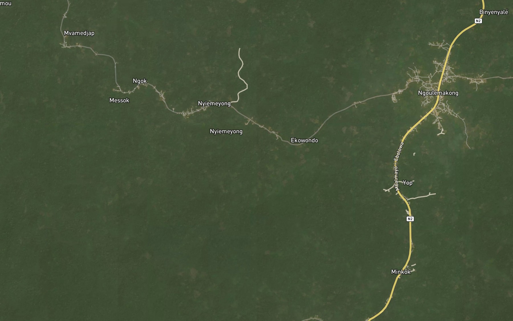 Satellite map of the Ekowondo