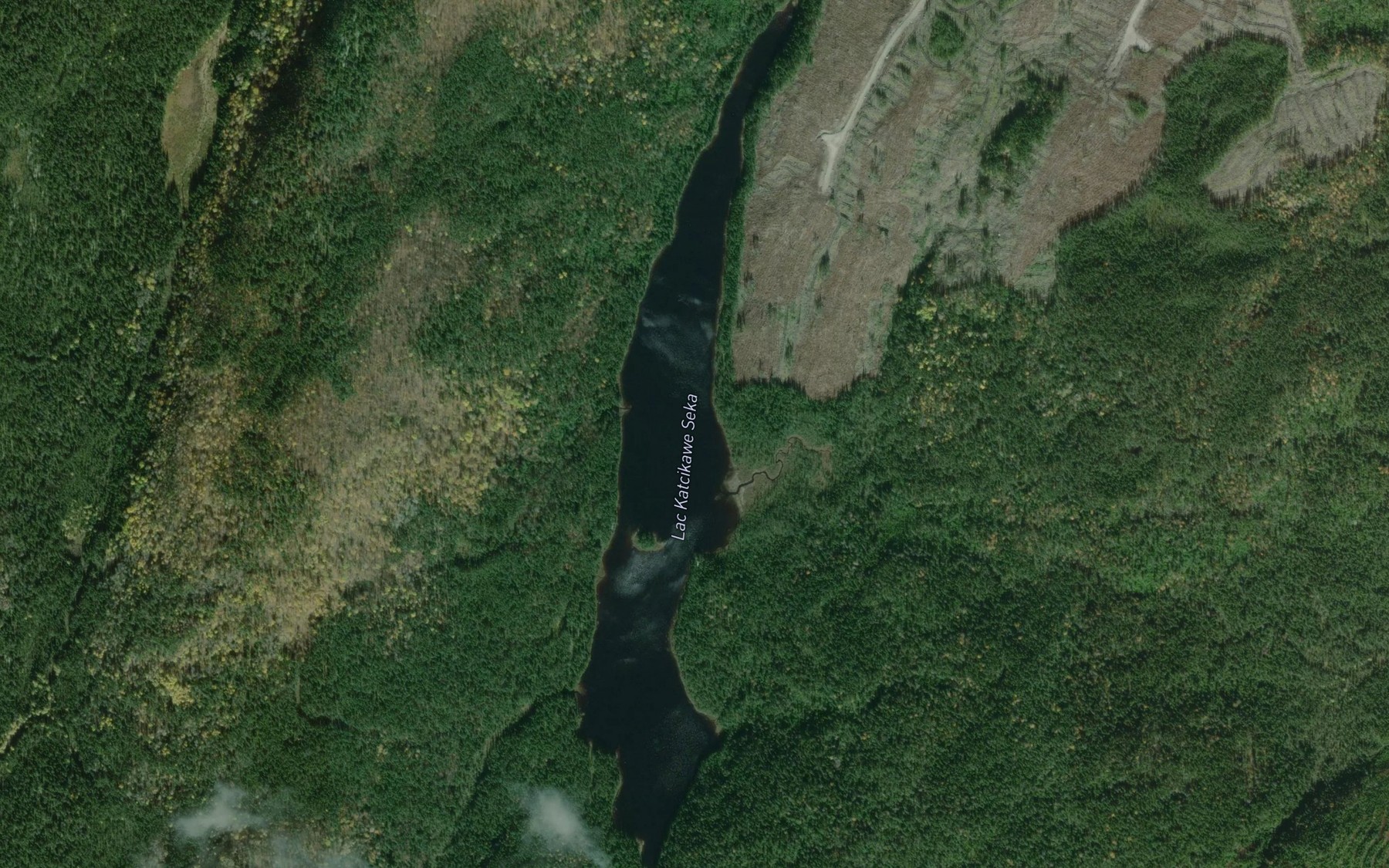 Satellite map of the Lac Katcikawe Seka