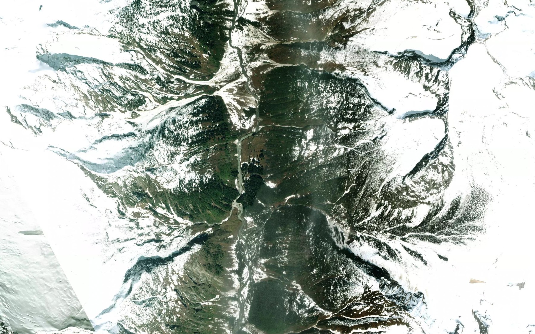 Satellite map of the Freeze Creek