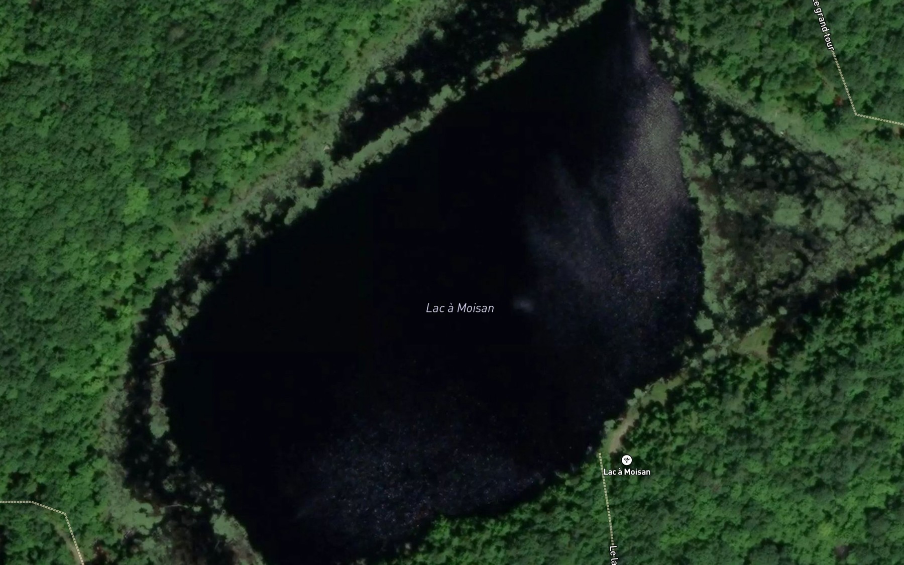 Satellite map of the Lac a Moisan