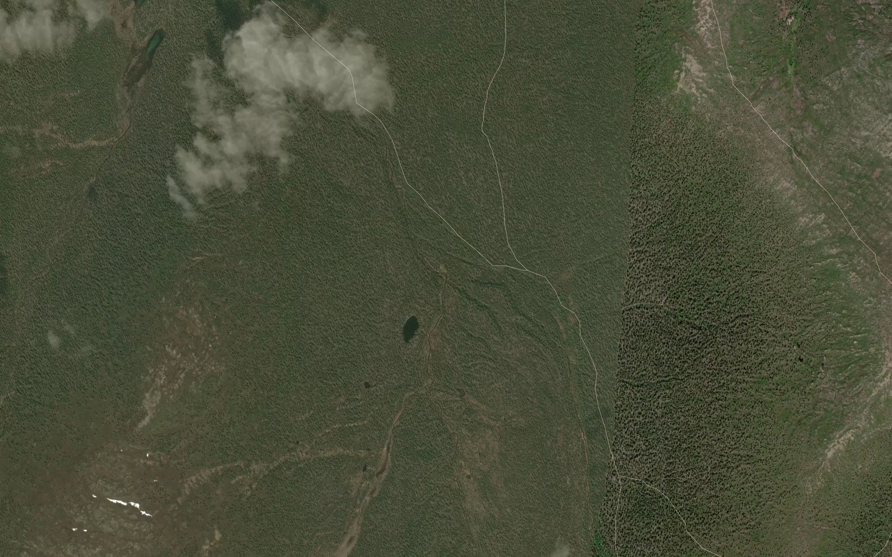Satellite map of the Lupukkaoja