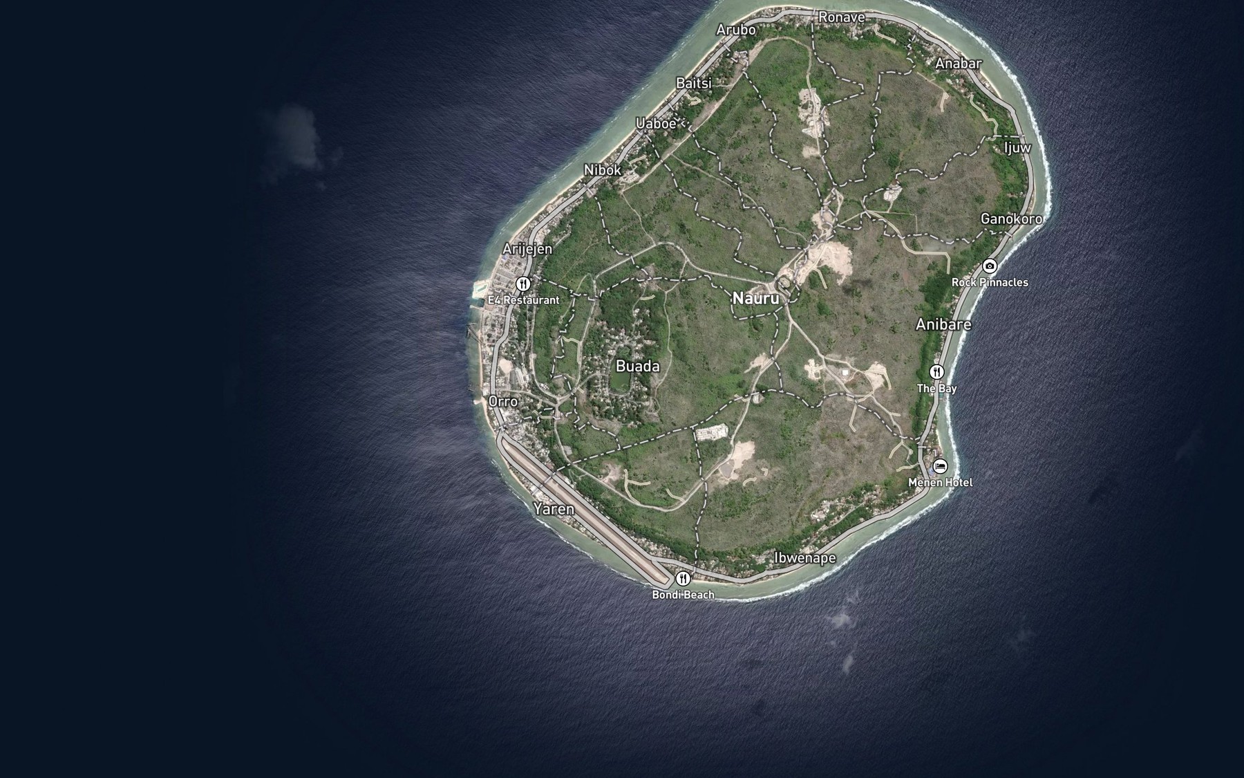 Satellite map of the Milkfish Ponds