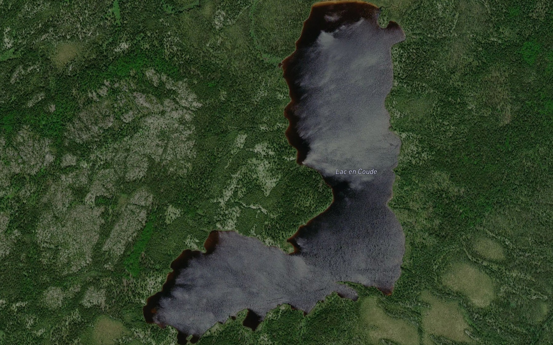 Satellite map of the Lac en Coude