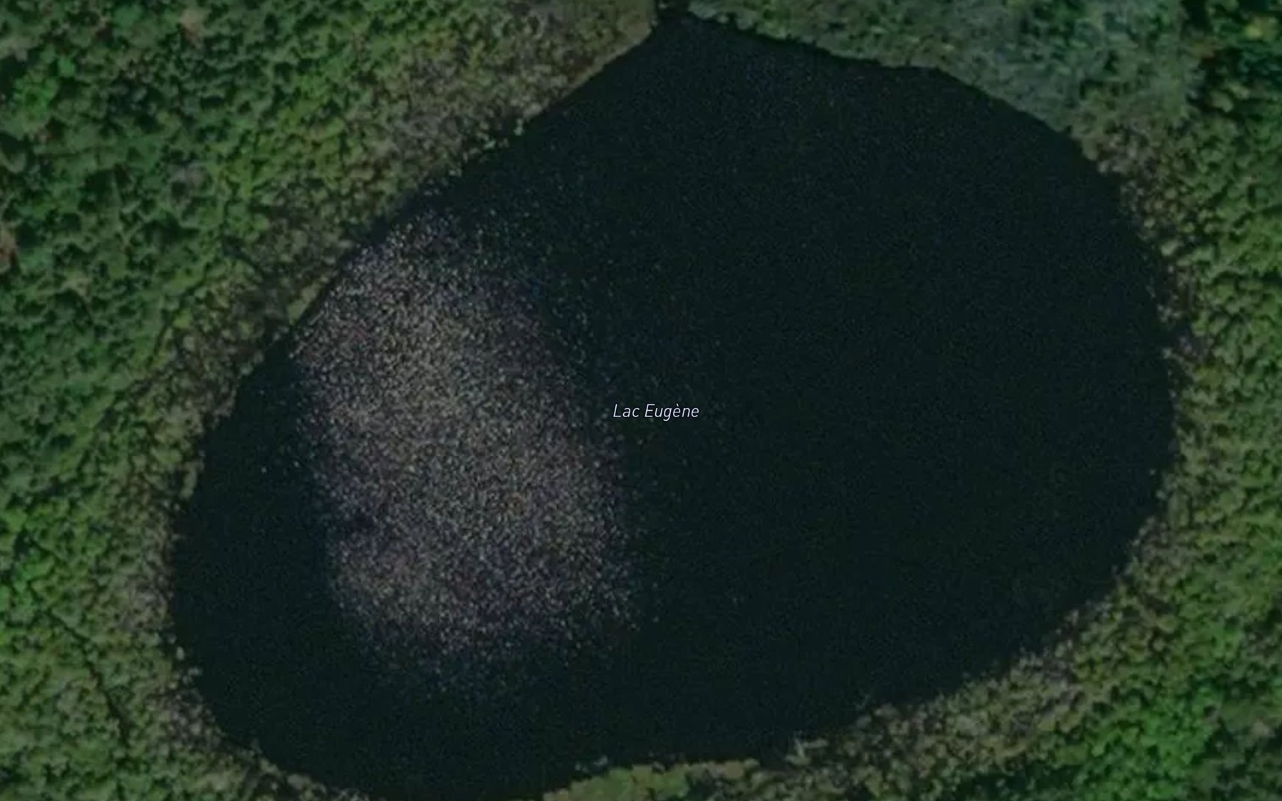 Satellite map of the Lac Eugene
