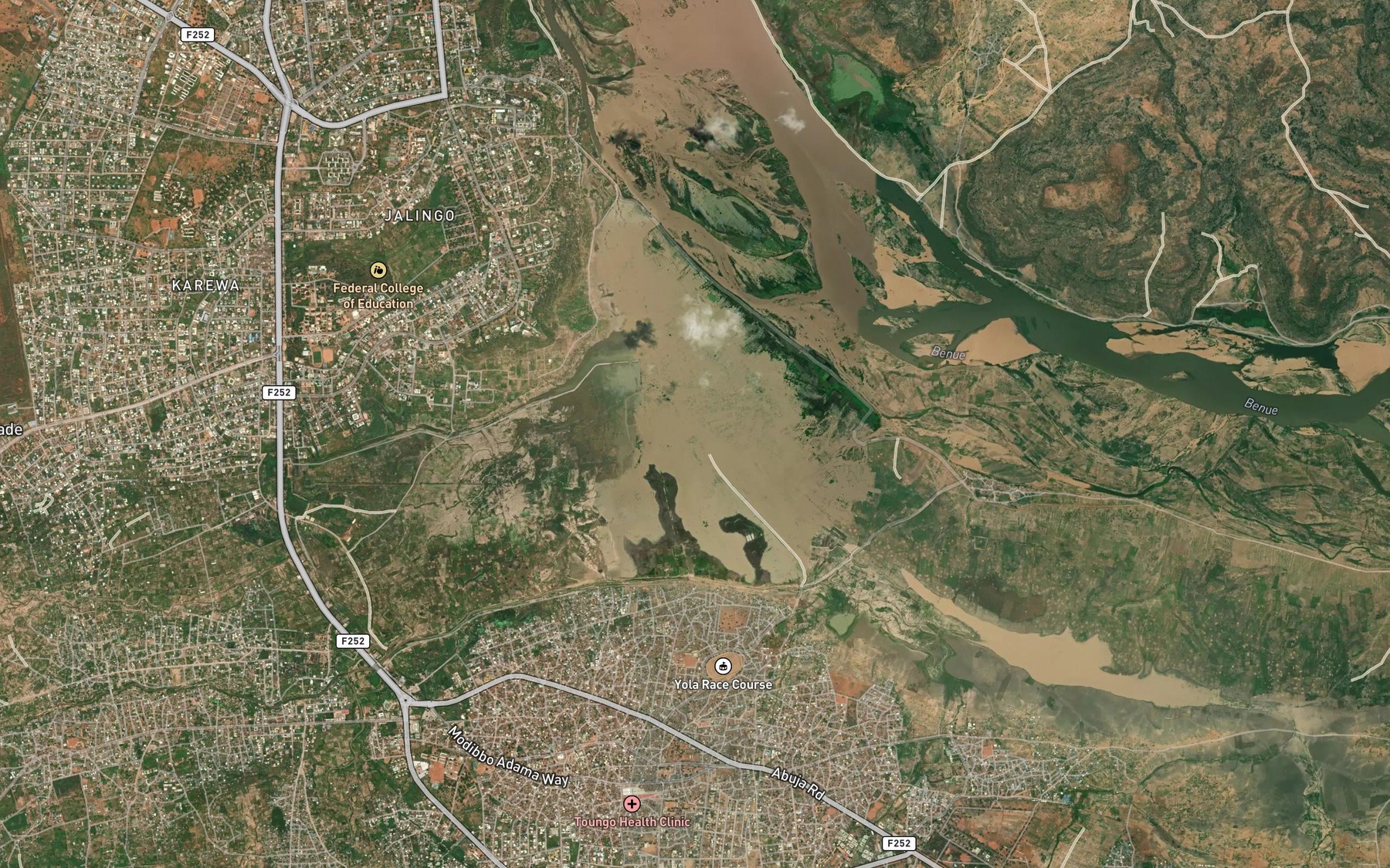 Satellite map of the Mayo Karlahi