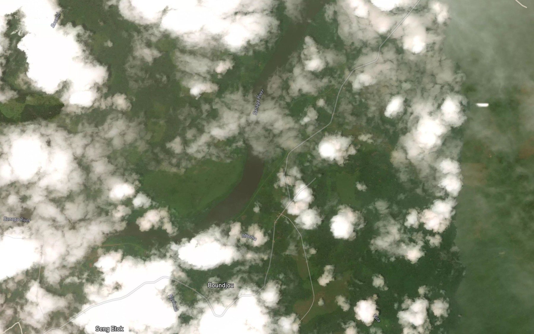 Satellite map of the Yara