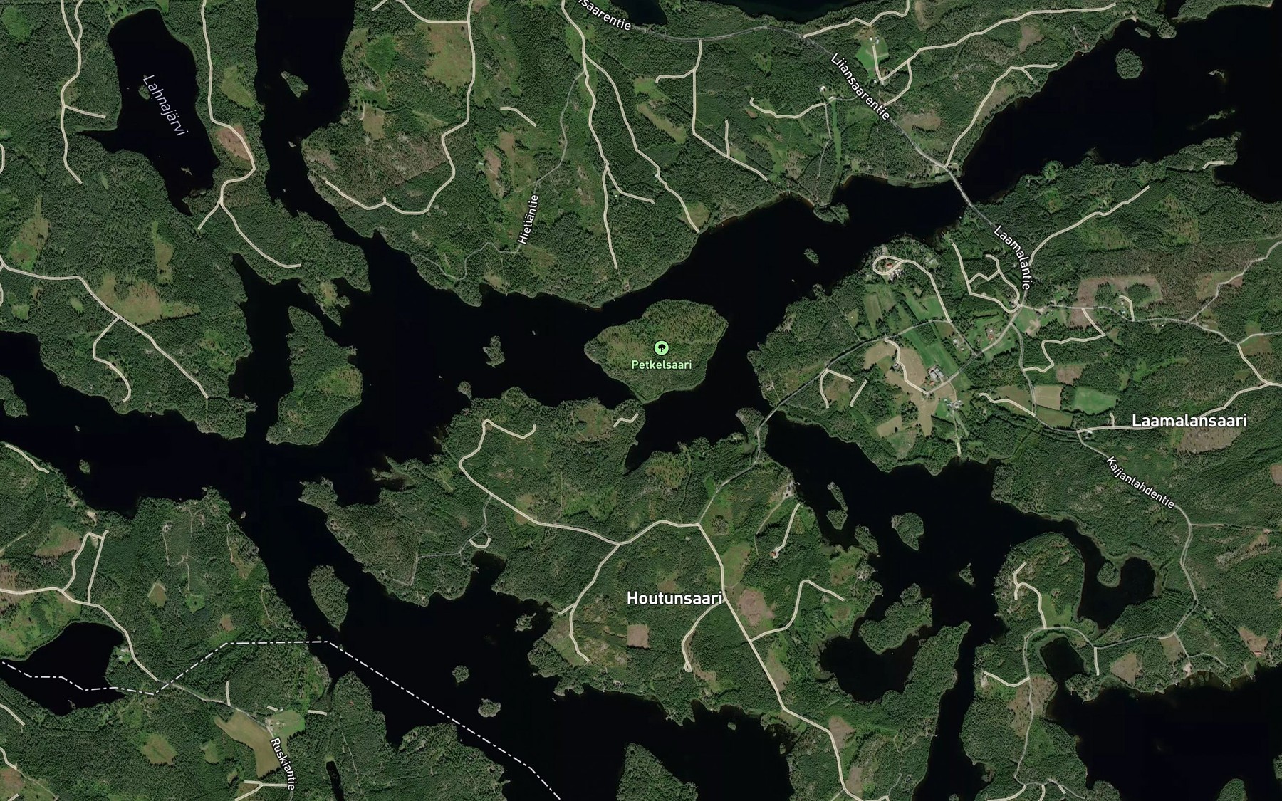 Satellite map of the Juvisuntti