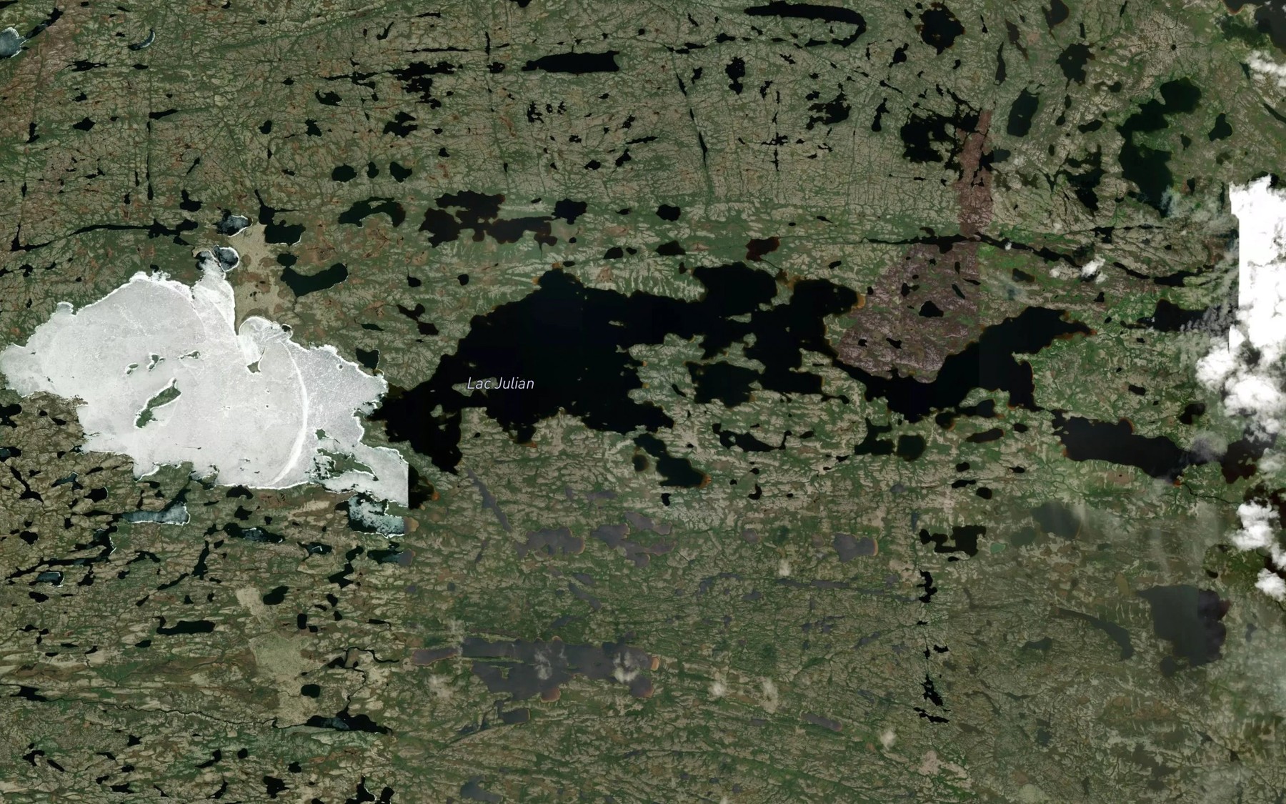 Satellite map of the Lac Julian