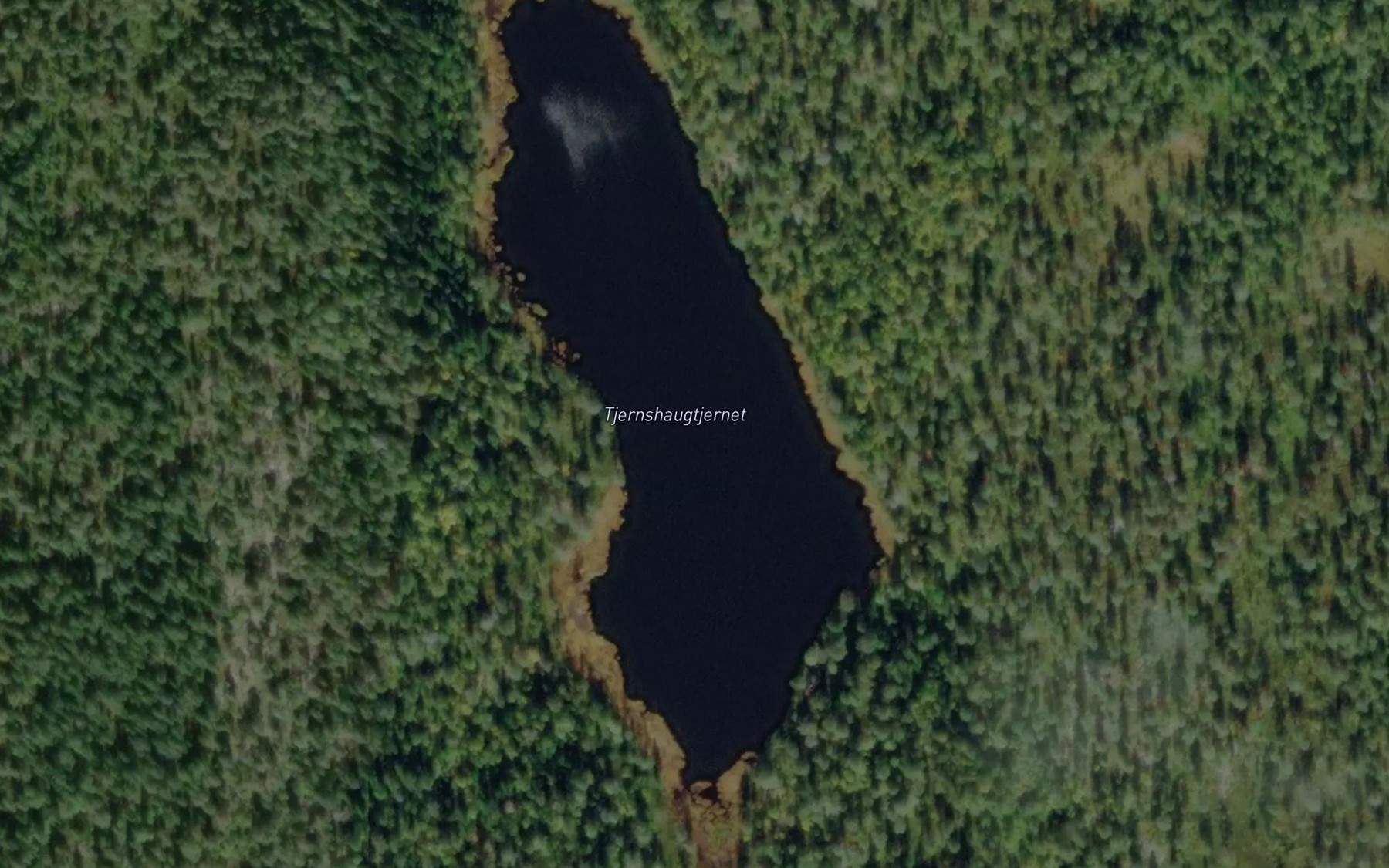 Satellite map of the Tjernshaugtjernet