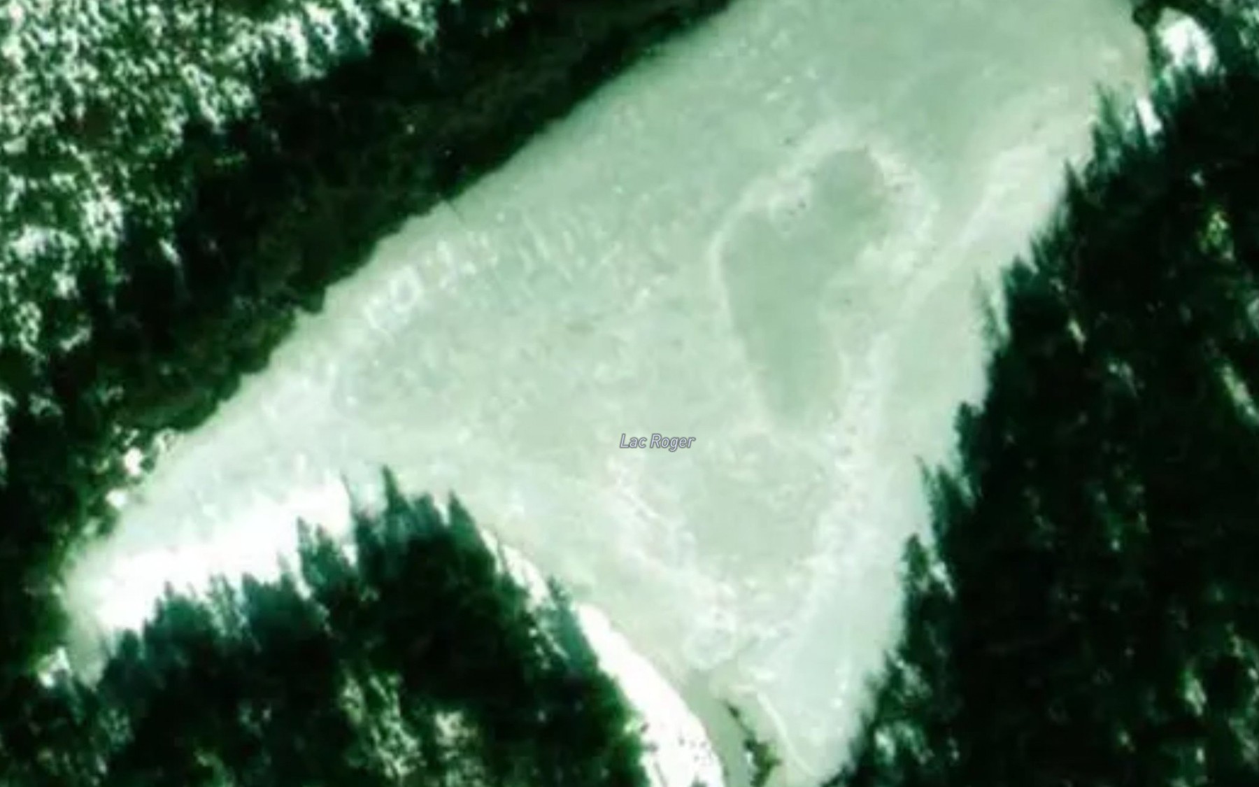 Satellite map of the Lac Roger