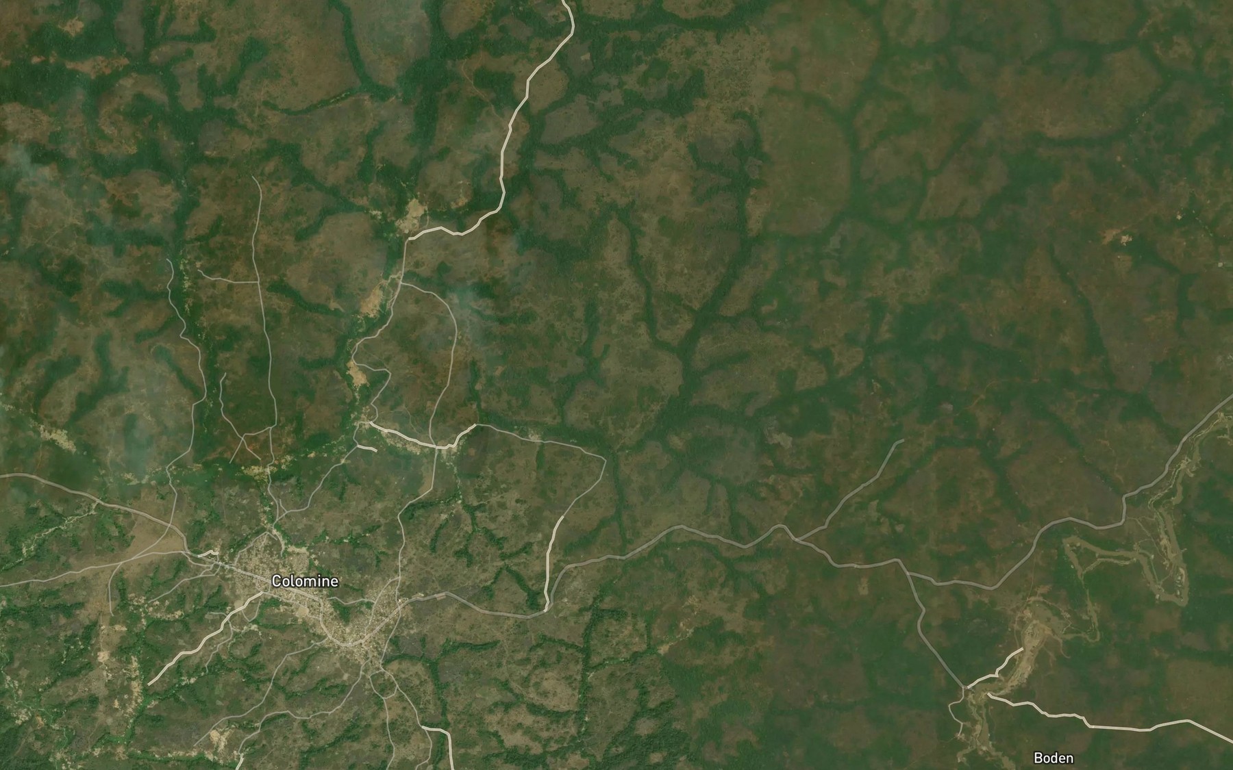 Satellite map of the Agbandjo