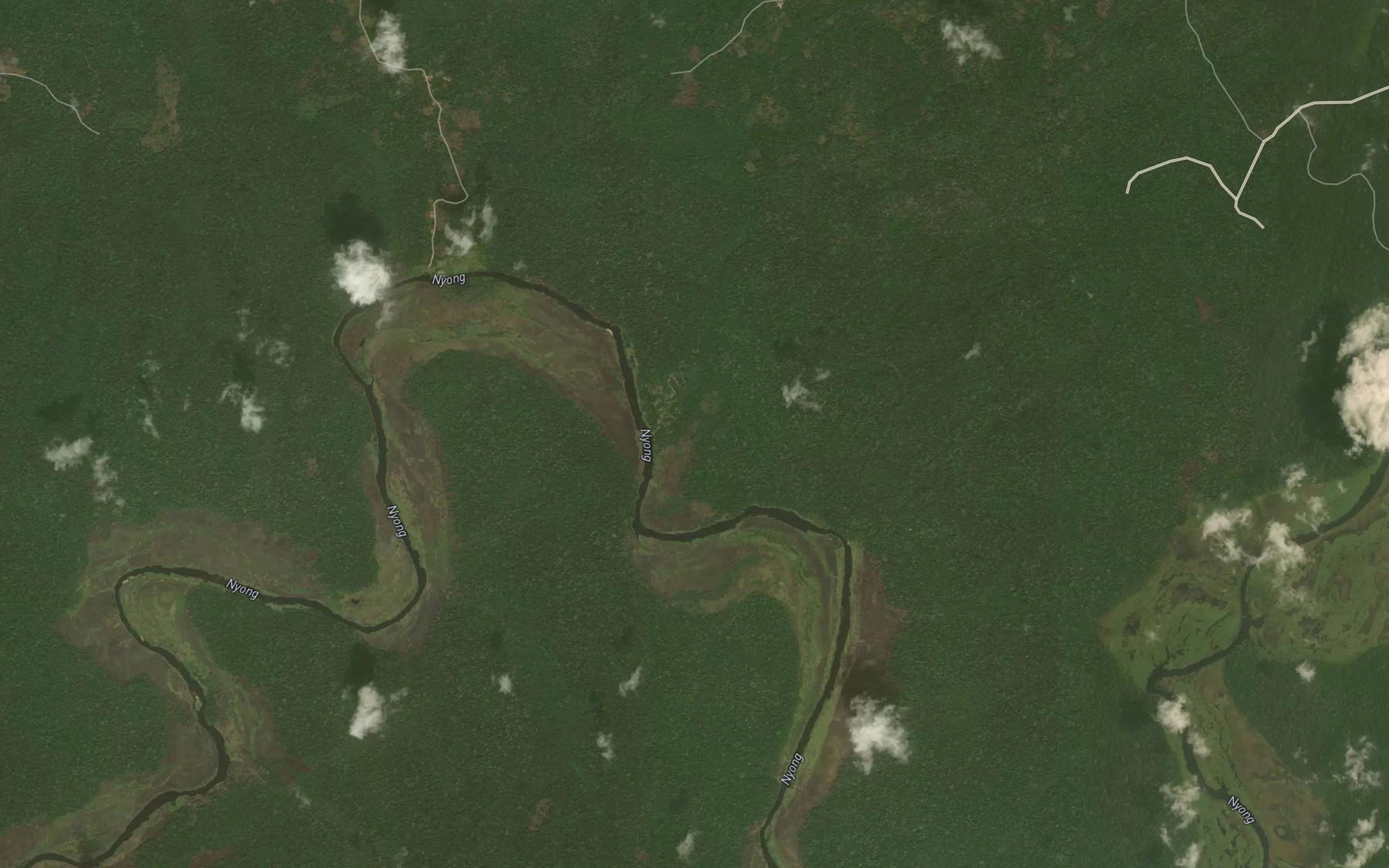 Satellite map of the Mfoumou