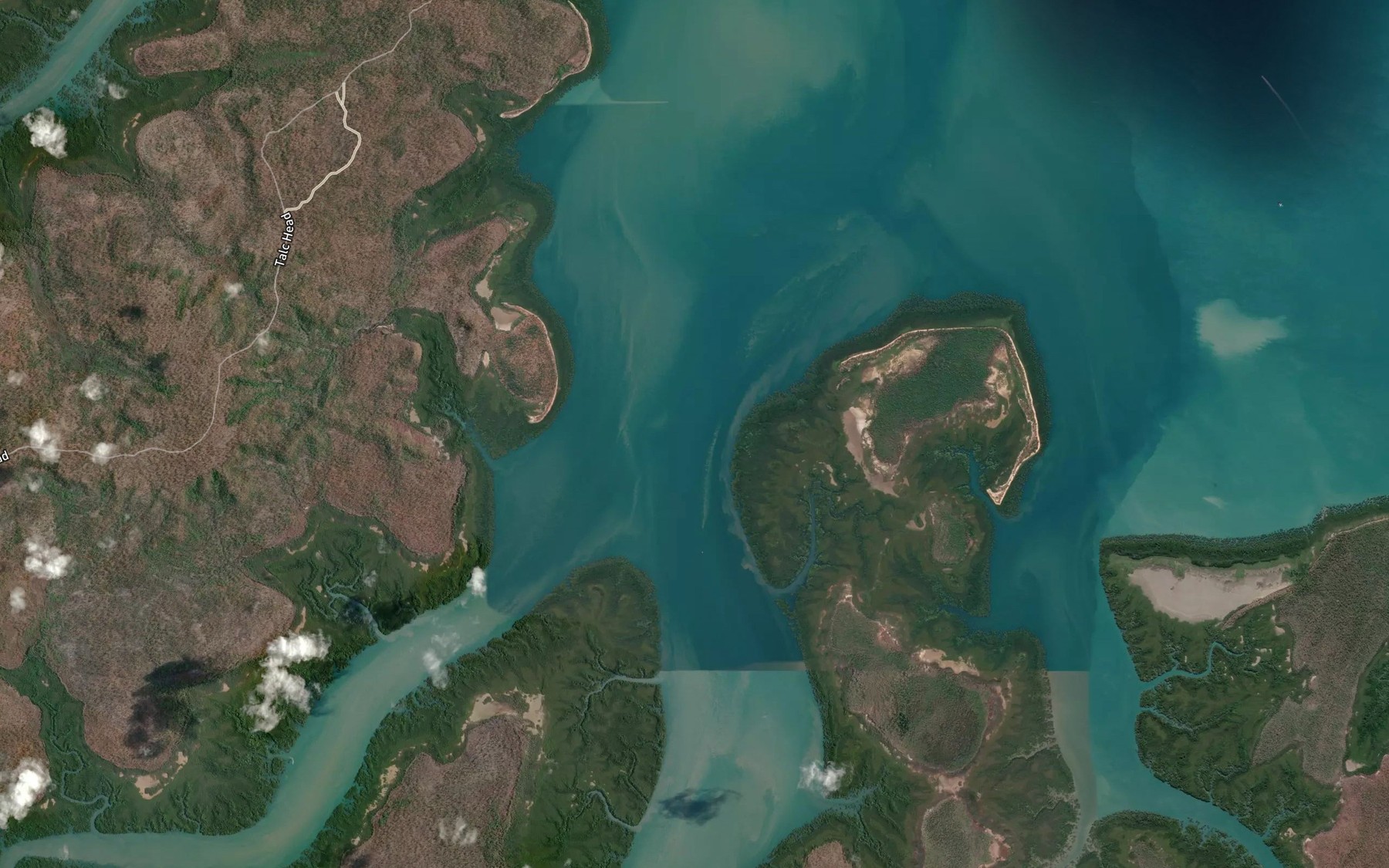 Satellite map of the West Arm