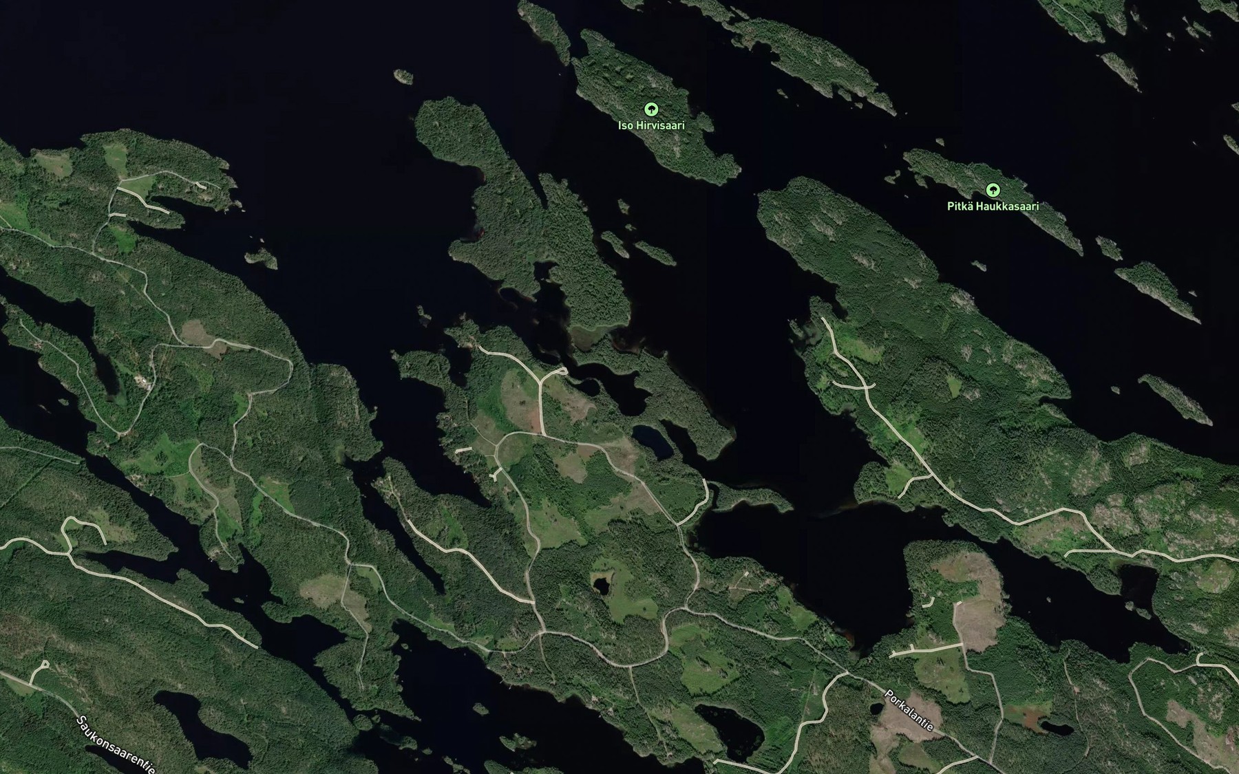 Satellite map of the Sourunlahti