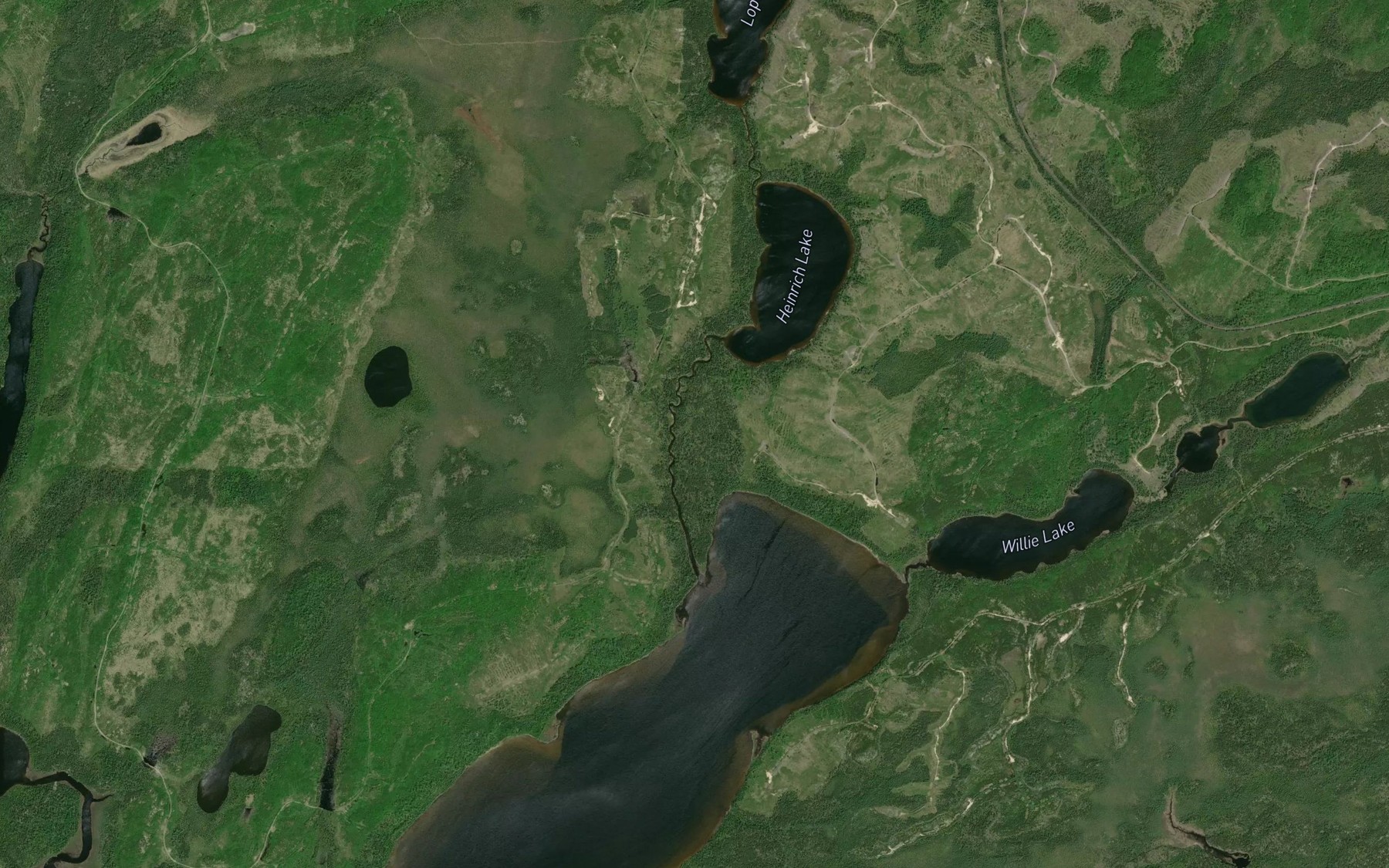 Satellite map of the Northeast Bay
