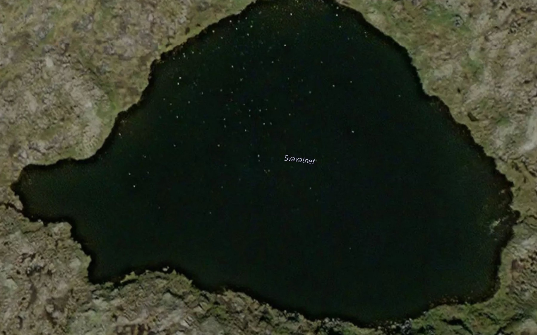 Satellite map of the Svavatnet