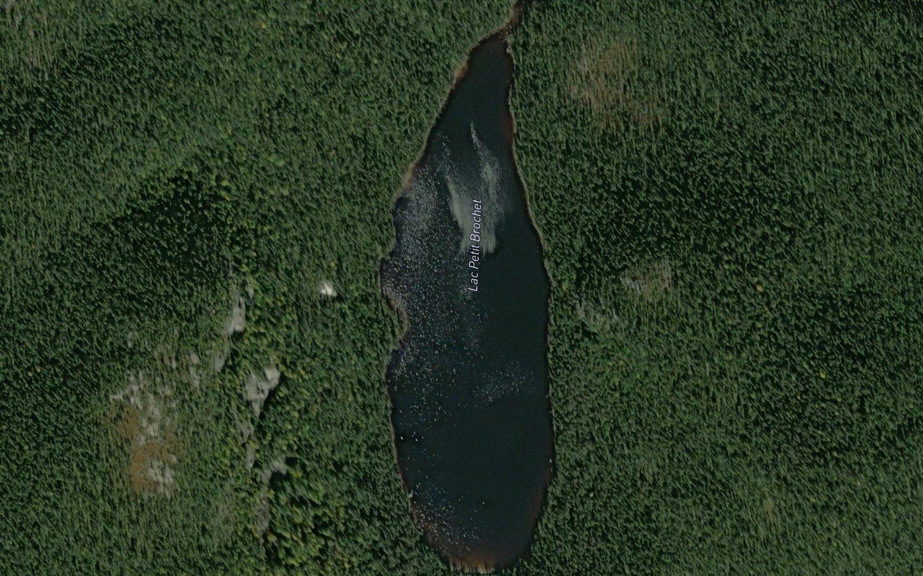 Satellite map of the Lac Ovale
