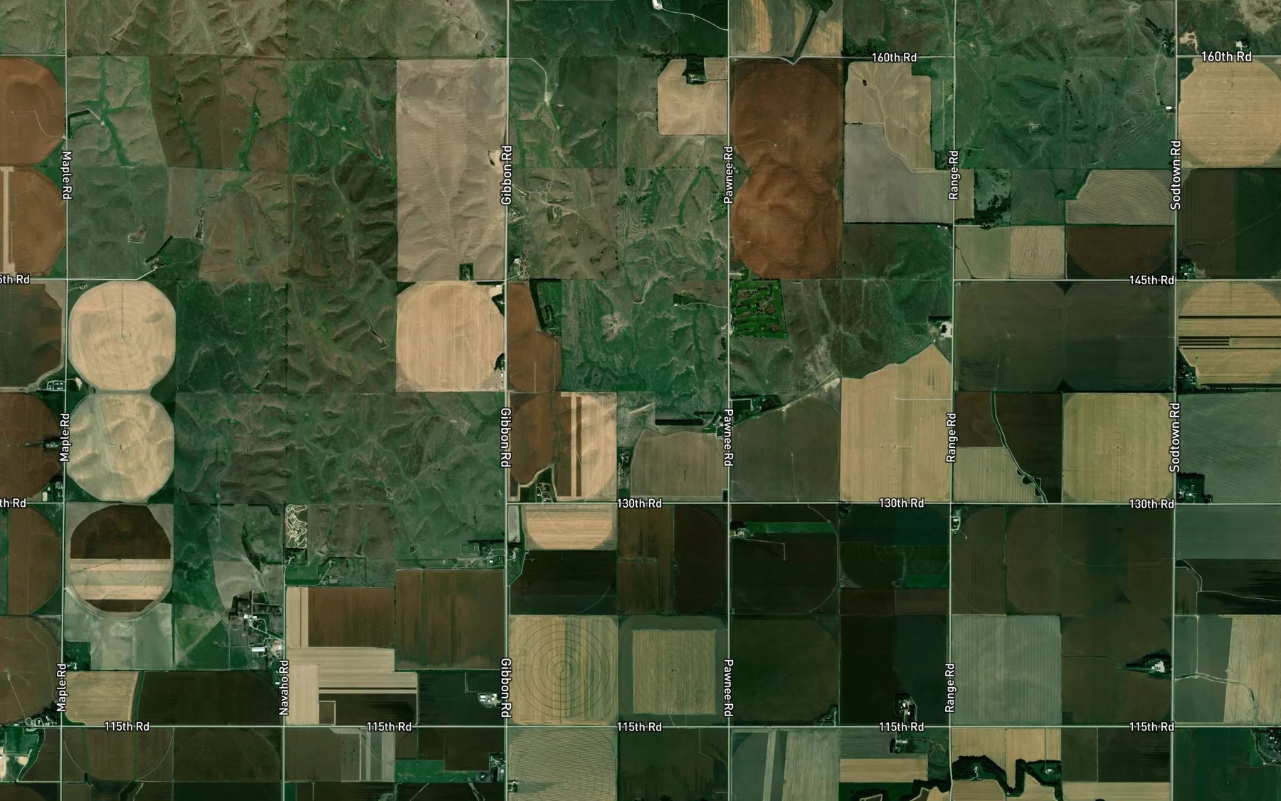 Satellite map of the Rhoadarmer Reservoir