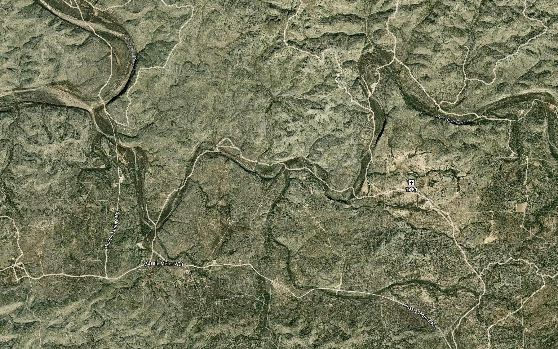 Satellite map of the Blocker Waterhole