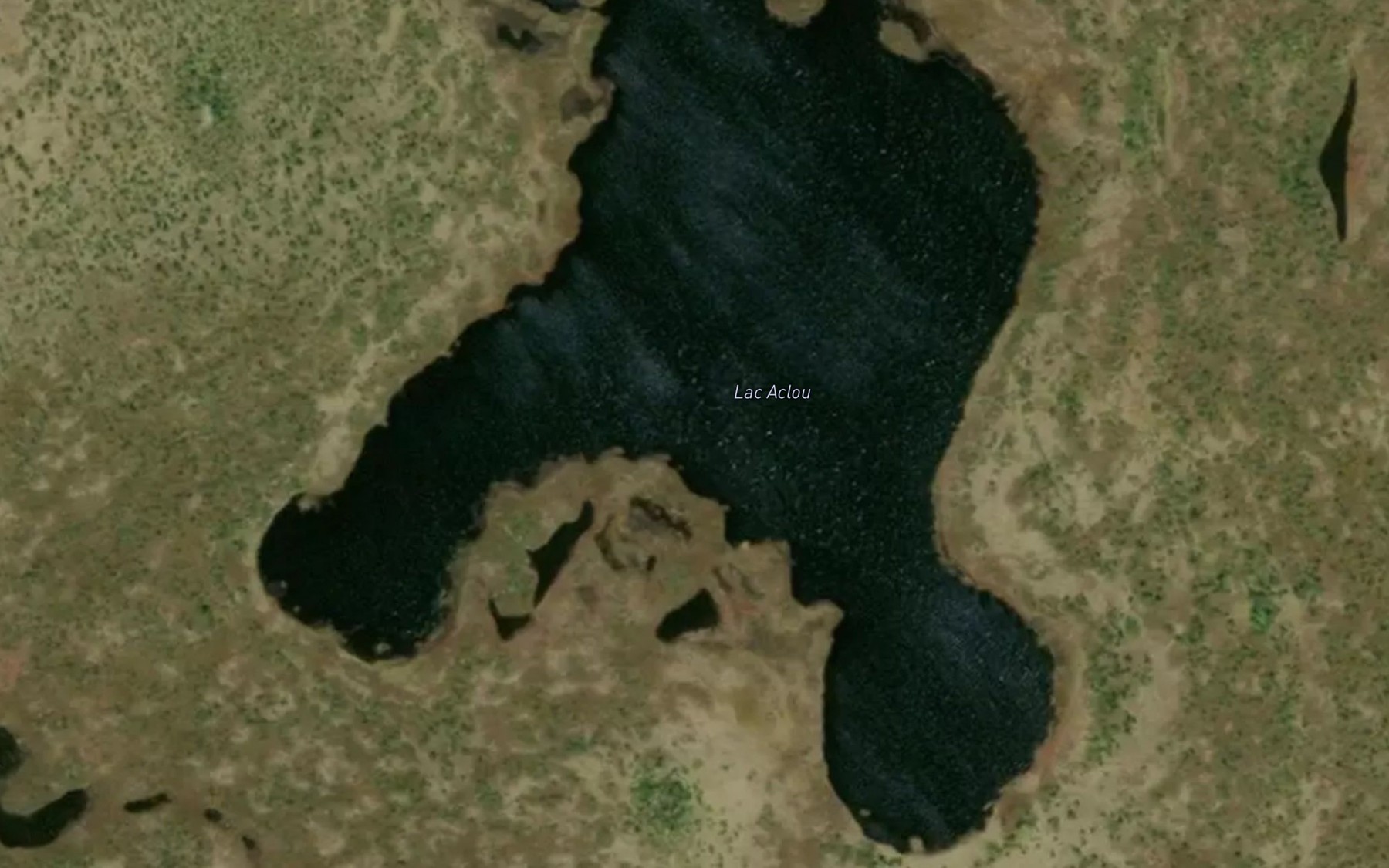 Satellite map of the Lac Aclou