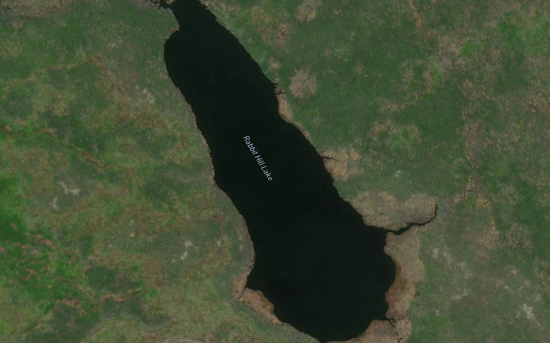Satellite map of the Rabbit Hill Lake