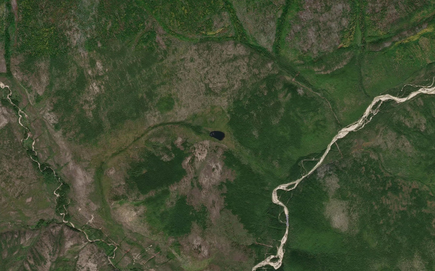 Satellite map of the Ozero Mertvoye