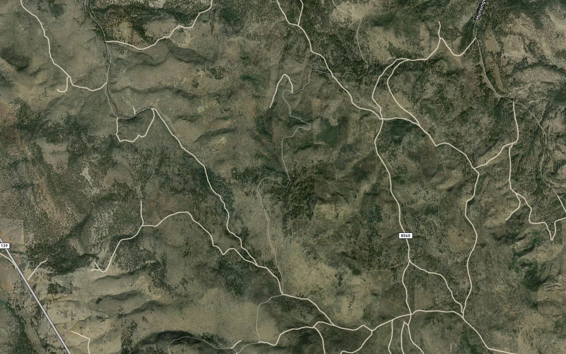 Satellite map of the Bert Bath Spring