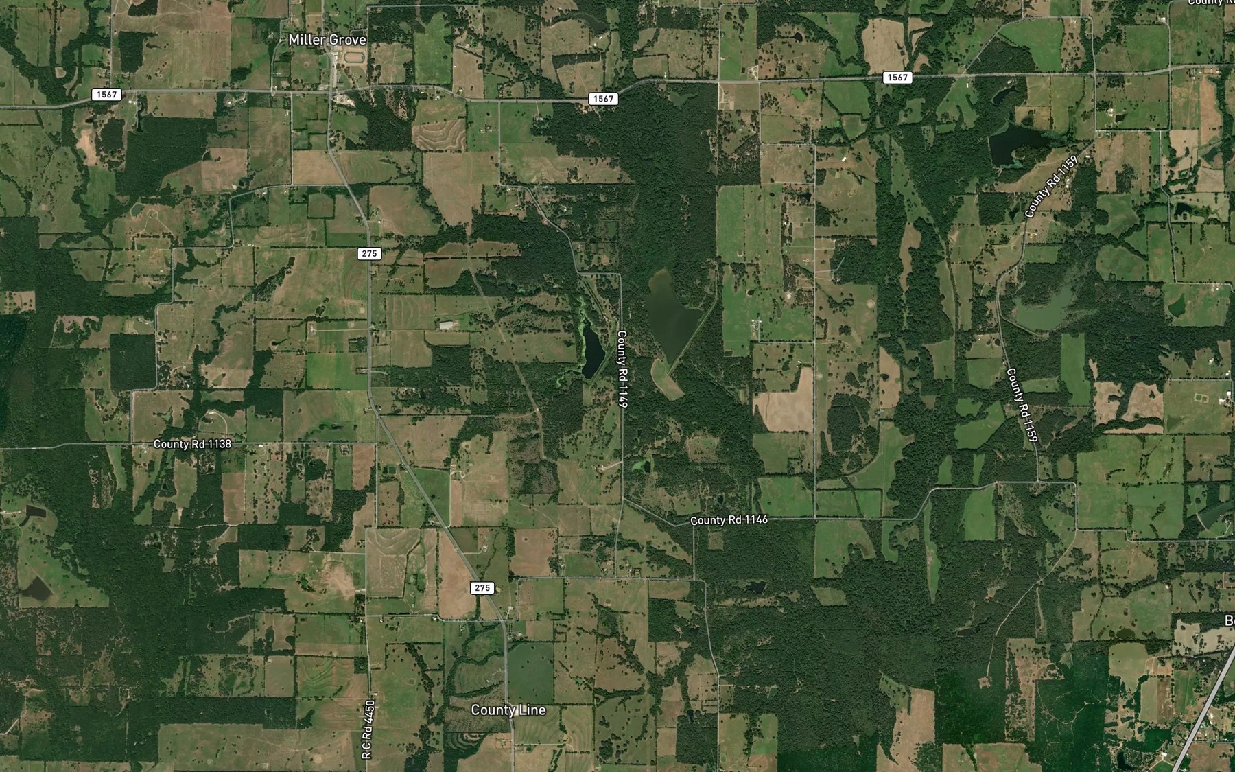 Satellite map of the Soil Conservation Service Site 22 Reservoir