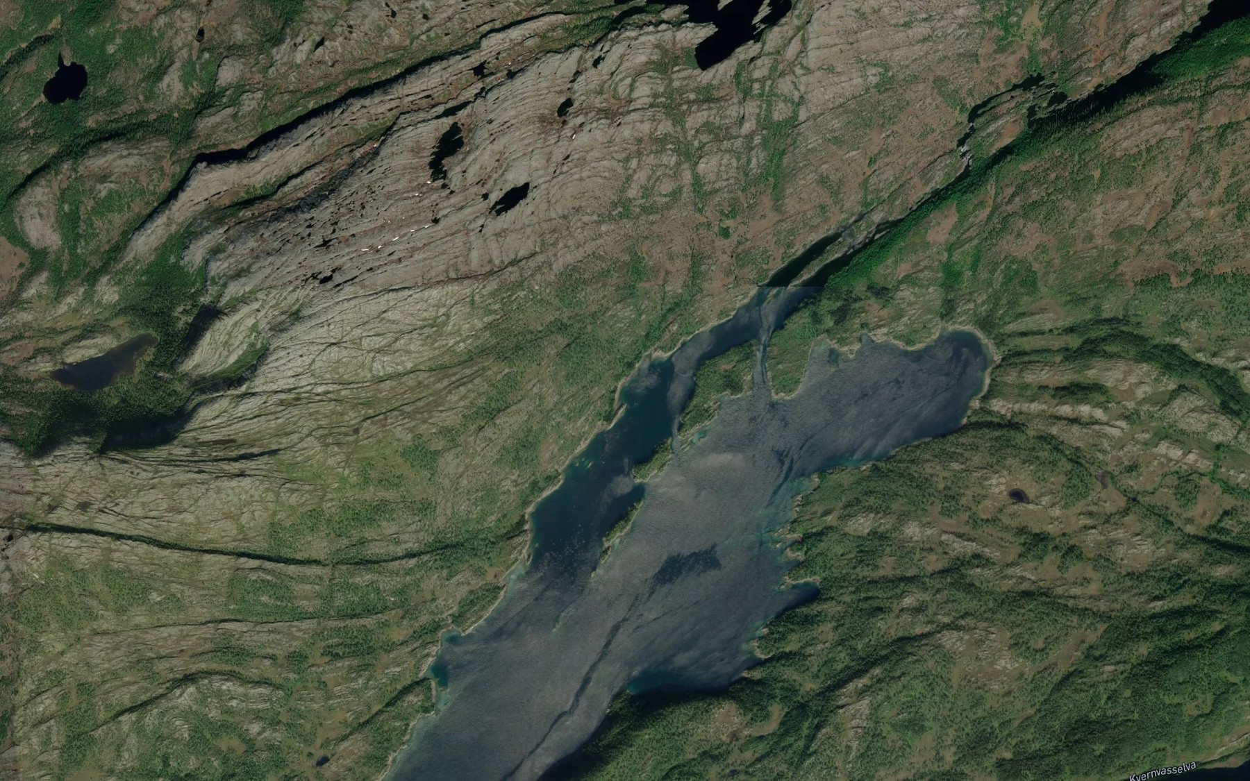 Satellite map of the Halsen