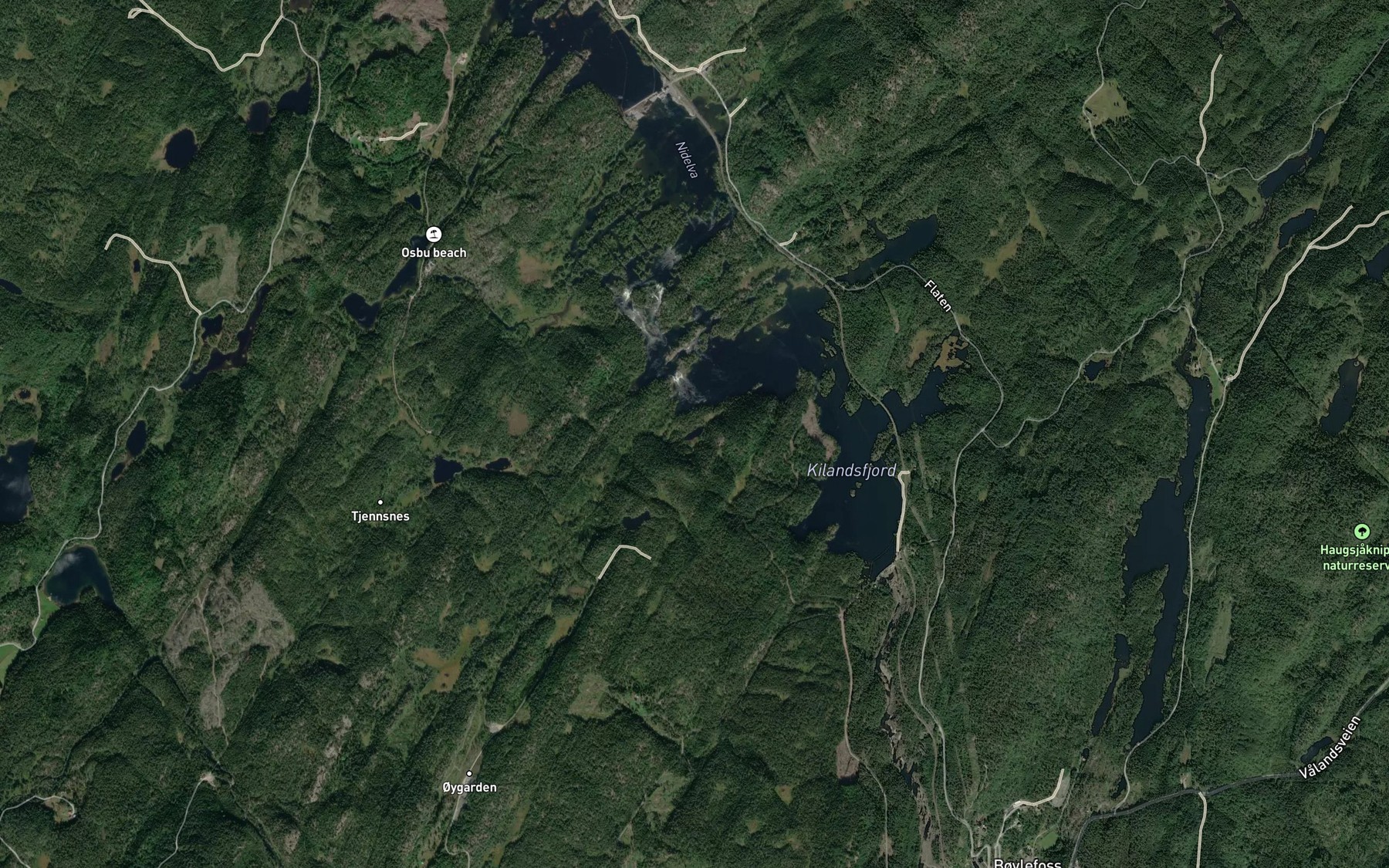 Satellite map of the Elvemyrtjenn