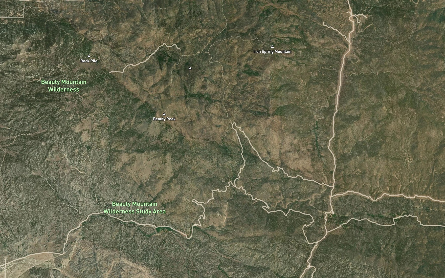 Satellite map of the Talmadge Spring