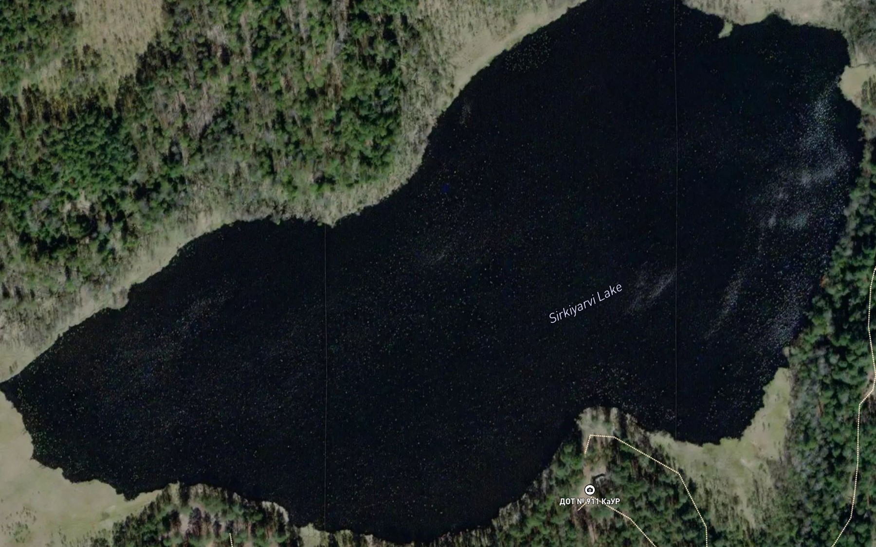 Satellite map of the Saerkijaervi