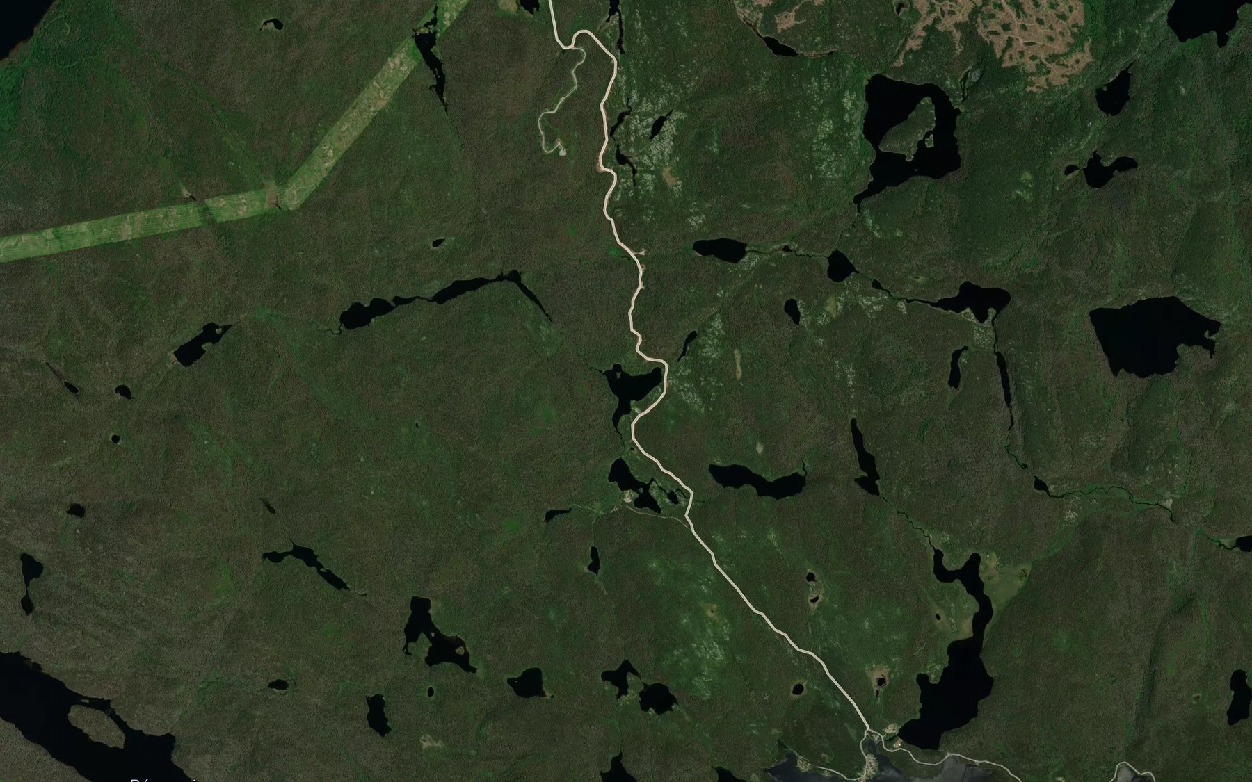 Satellite map of the Lac Guy