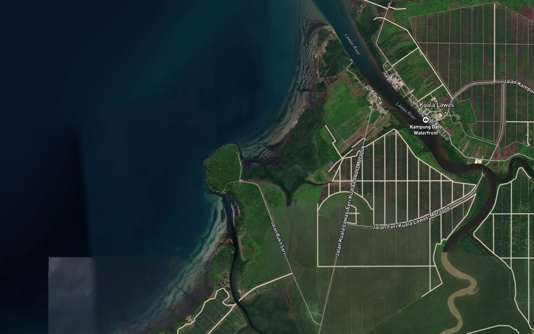 Satellite map of the Sungai Kuku Karu
