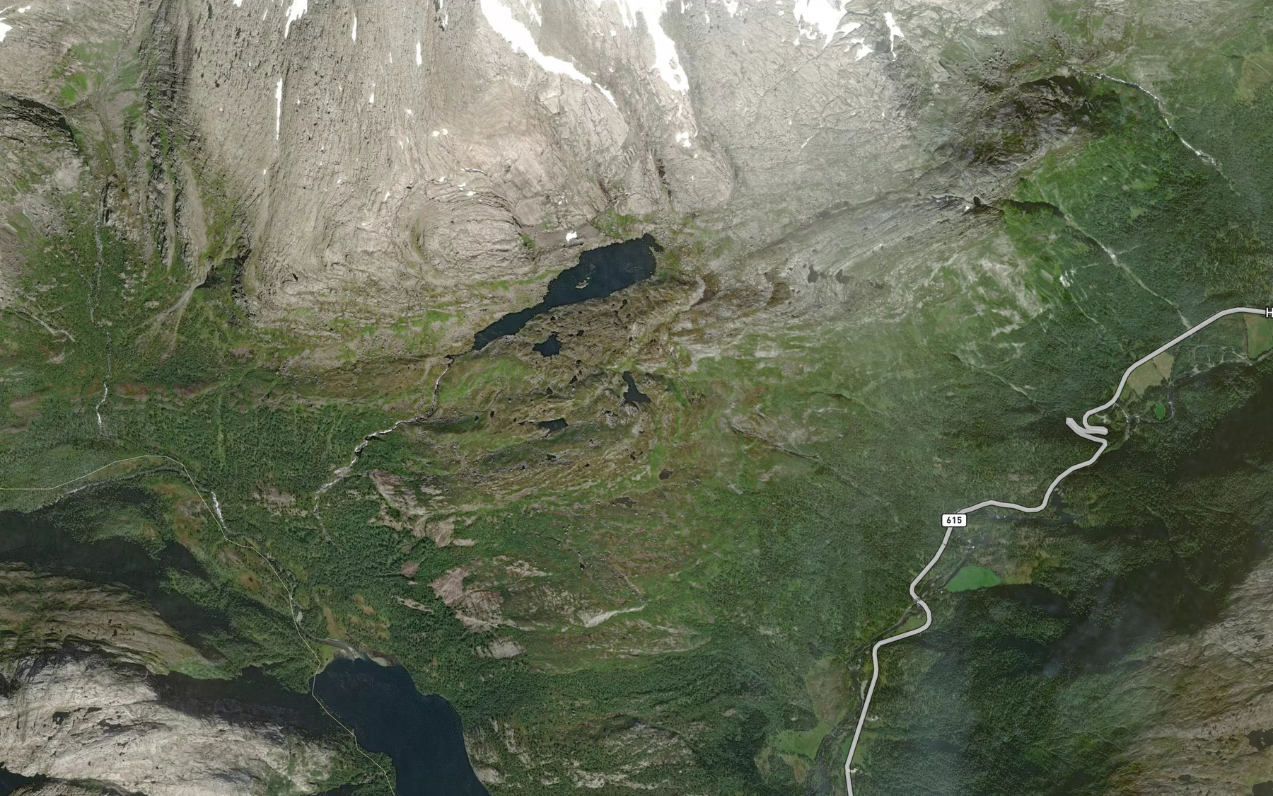 Satellite map of the Skarvatnet