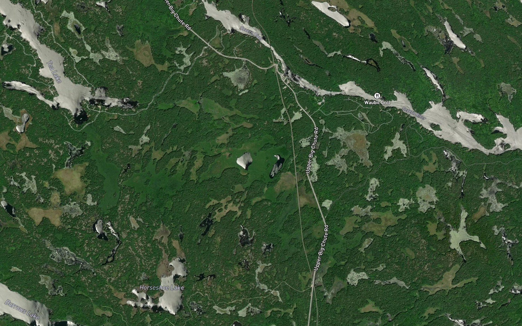 Satellite map of the Buckskin Lakes