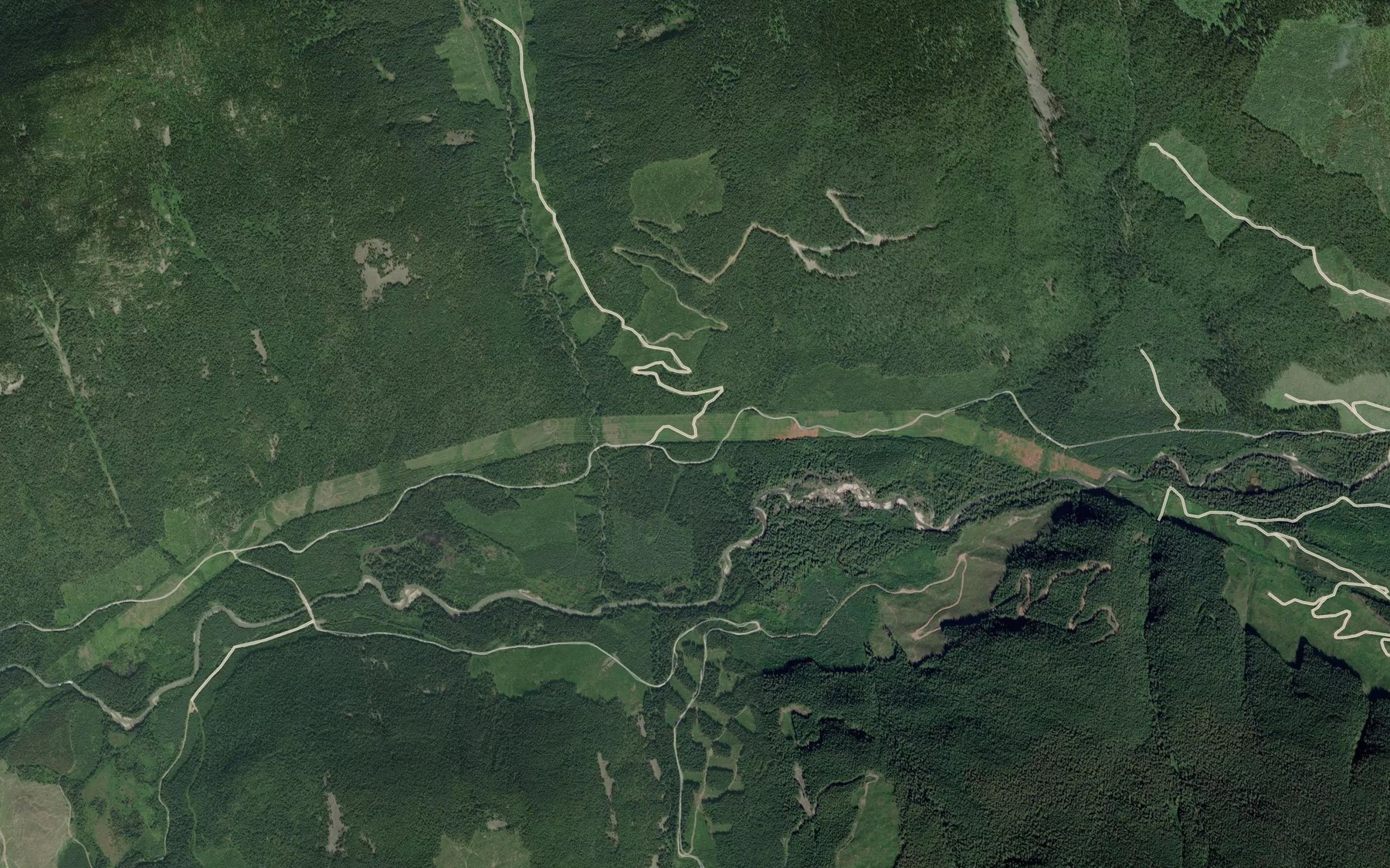 Satellite map of the Mosquito Creek