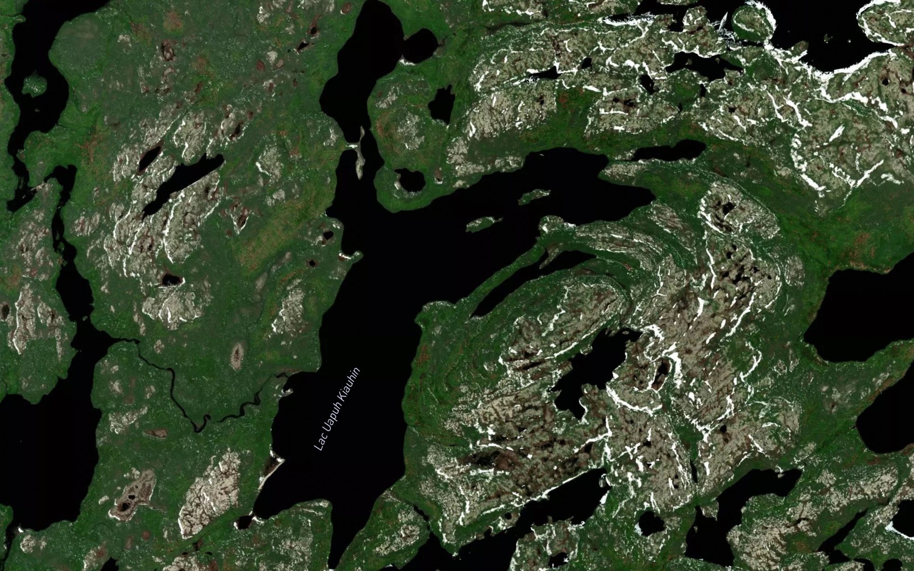 Satellite map of the Lac Uapuh Kiauhin