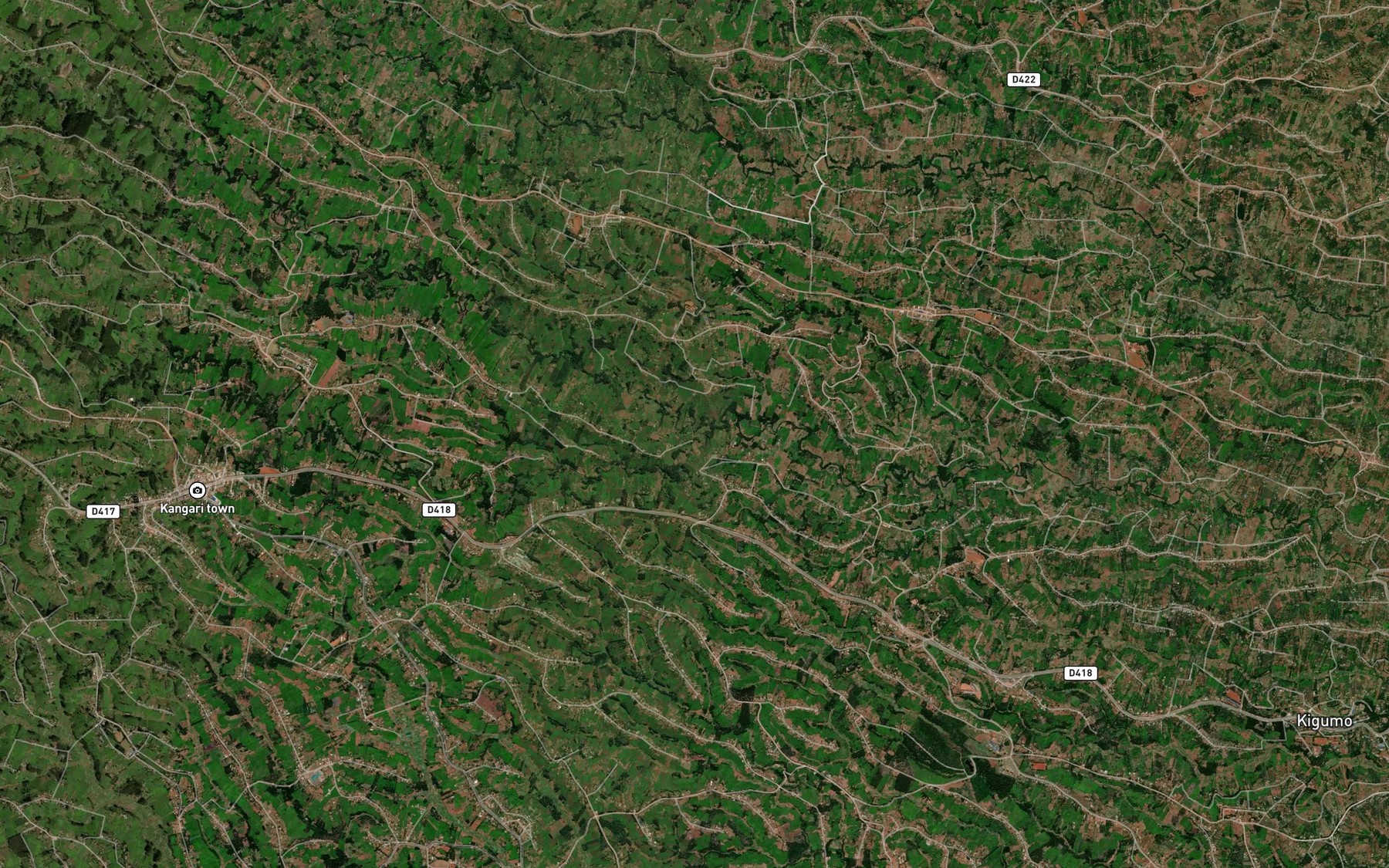 Satellite map of the Kiahuho