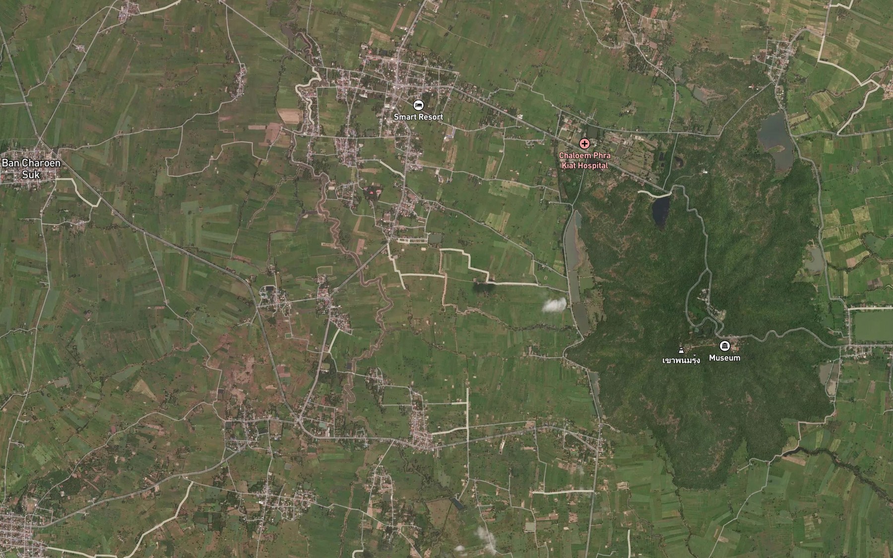Satellite map of the Khlong Pun