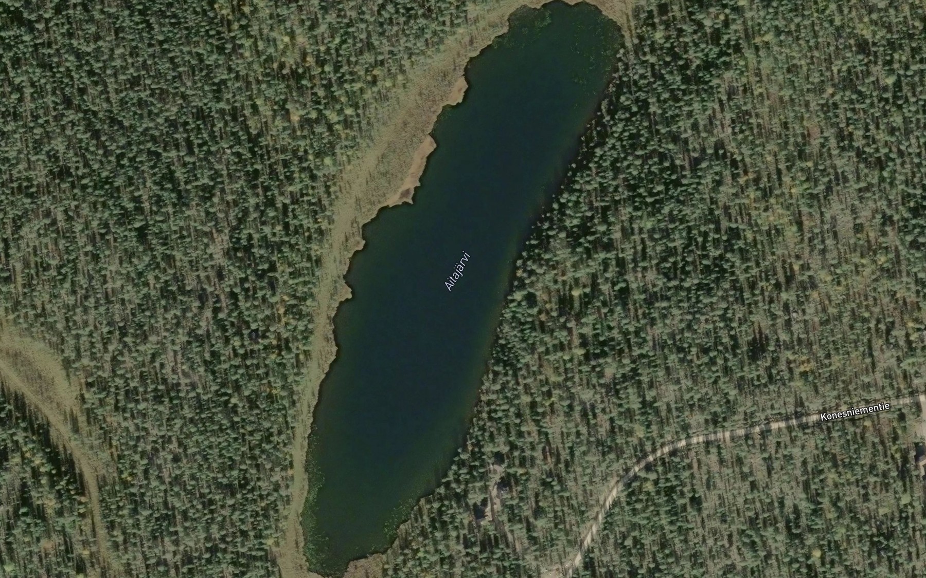 Satellite map of the Aitajarvi