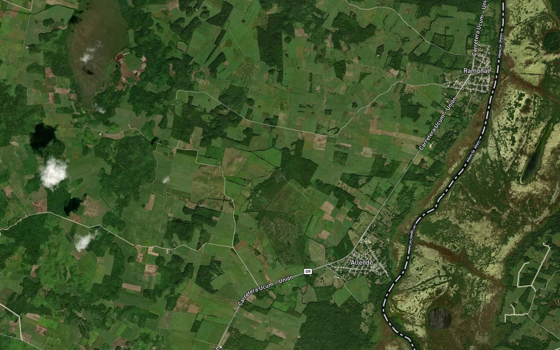 Satellite map of the Laguna Sabanita