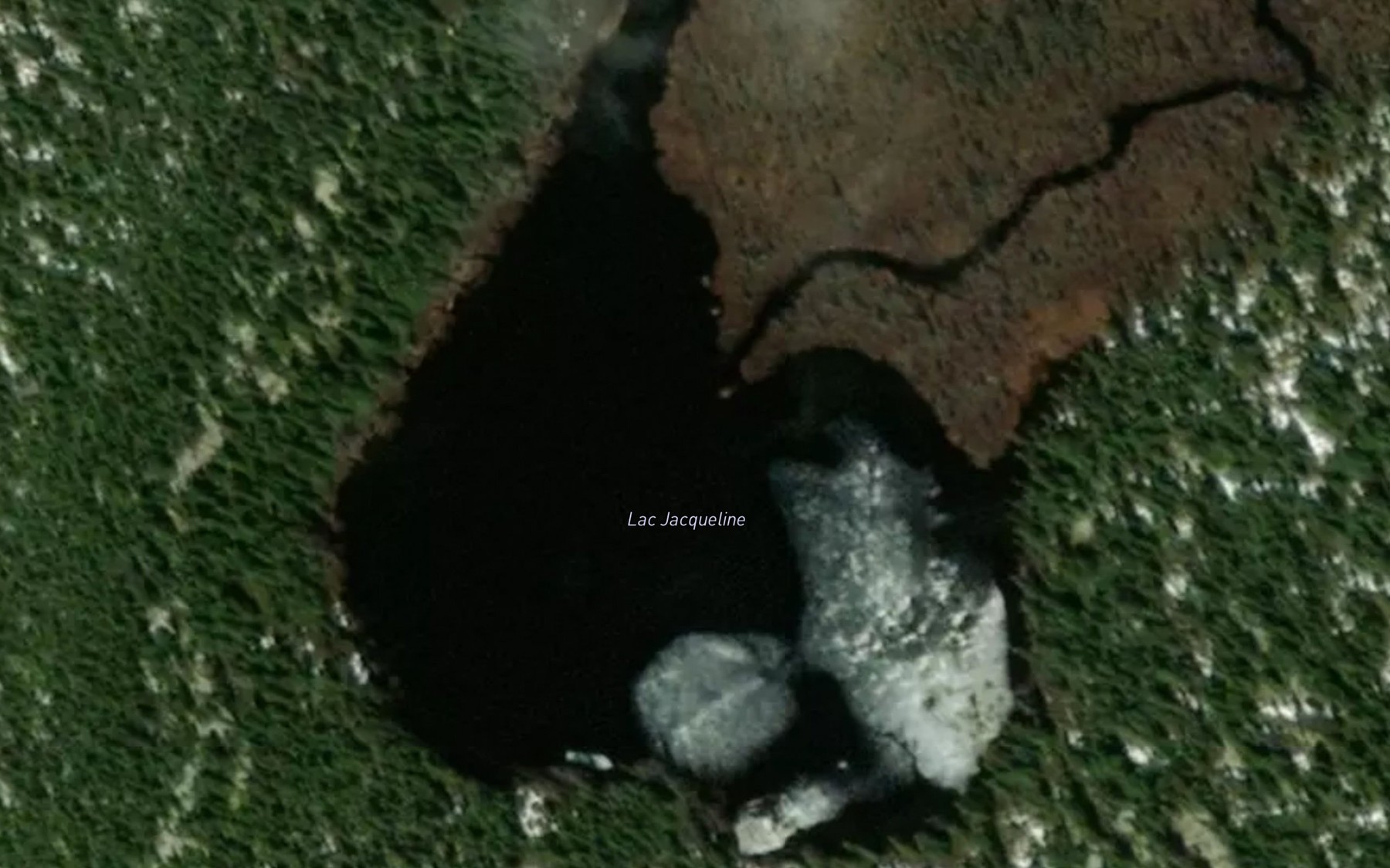 Satellite map of the Lac Jacqueline