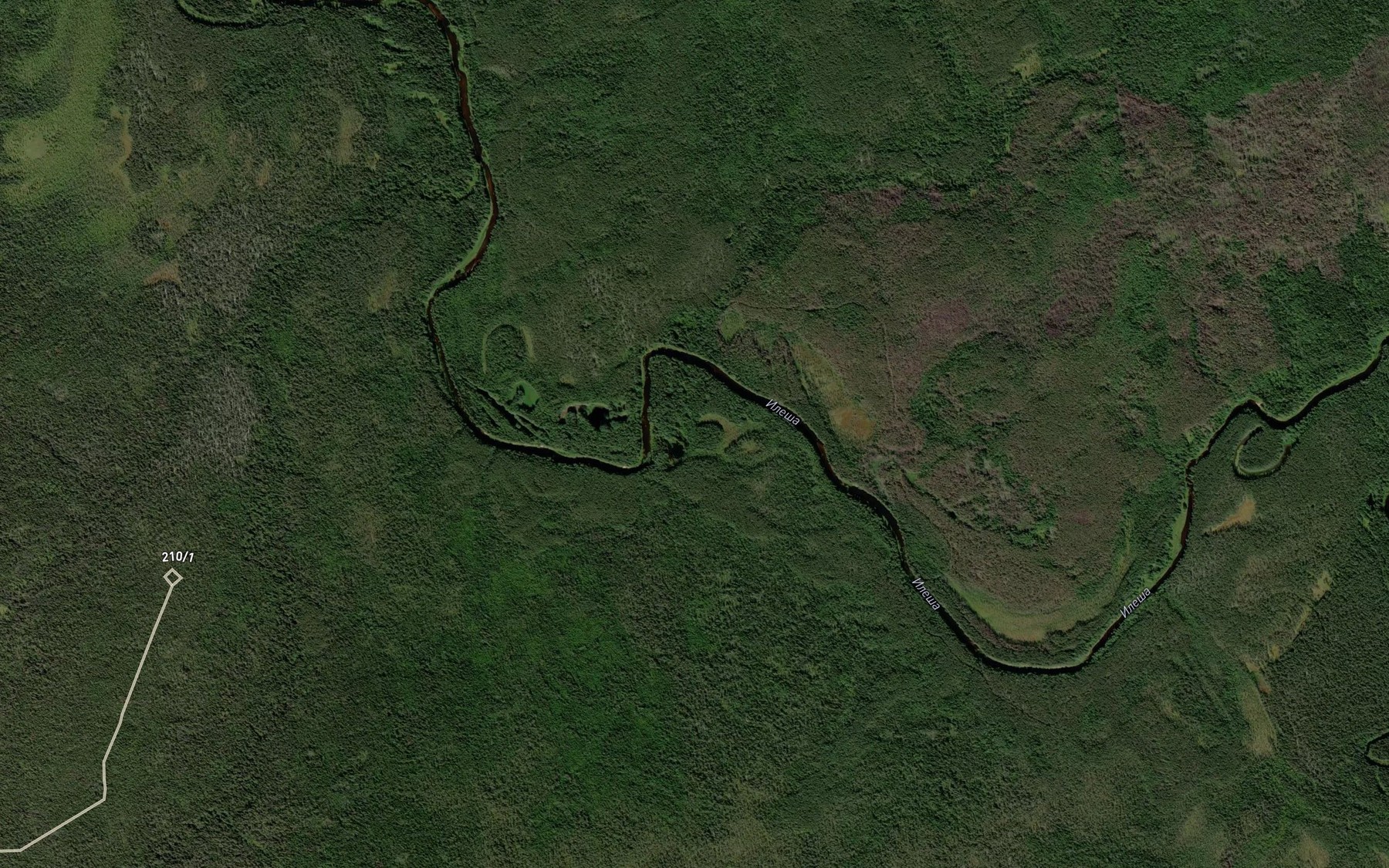 Satellite map of the Akova