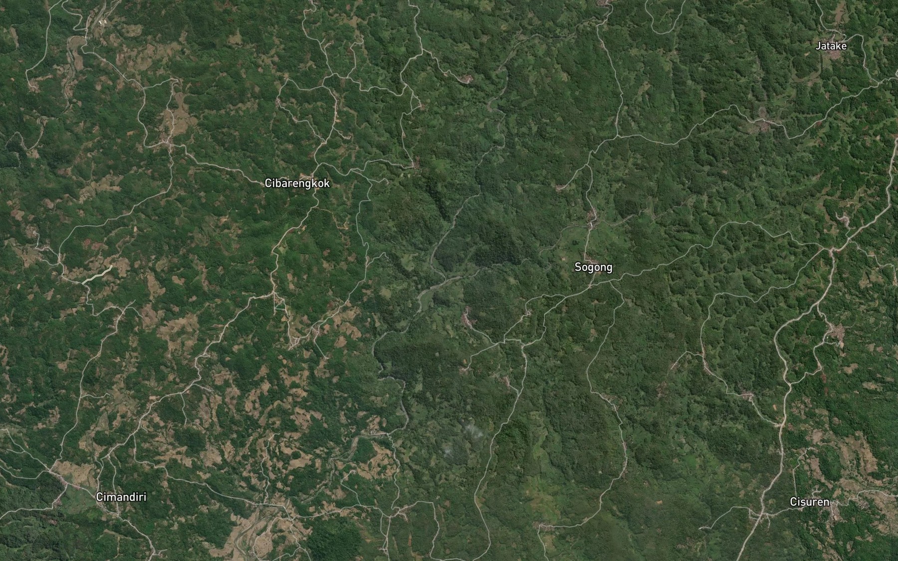 Satellite map of the Ci Siih Leutik