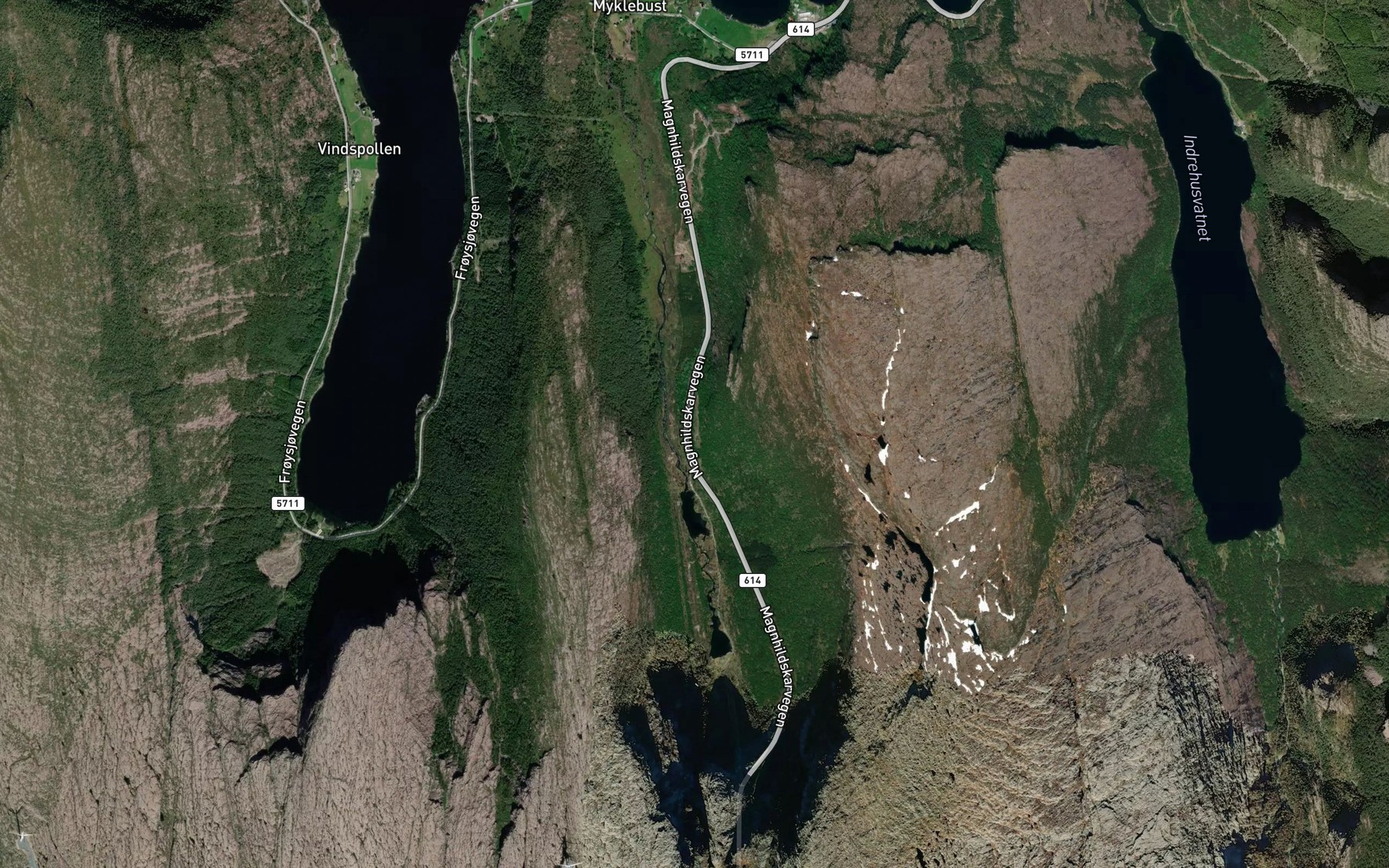 Satellite map of the Fossane